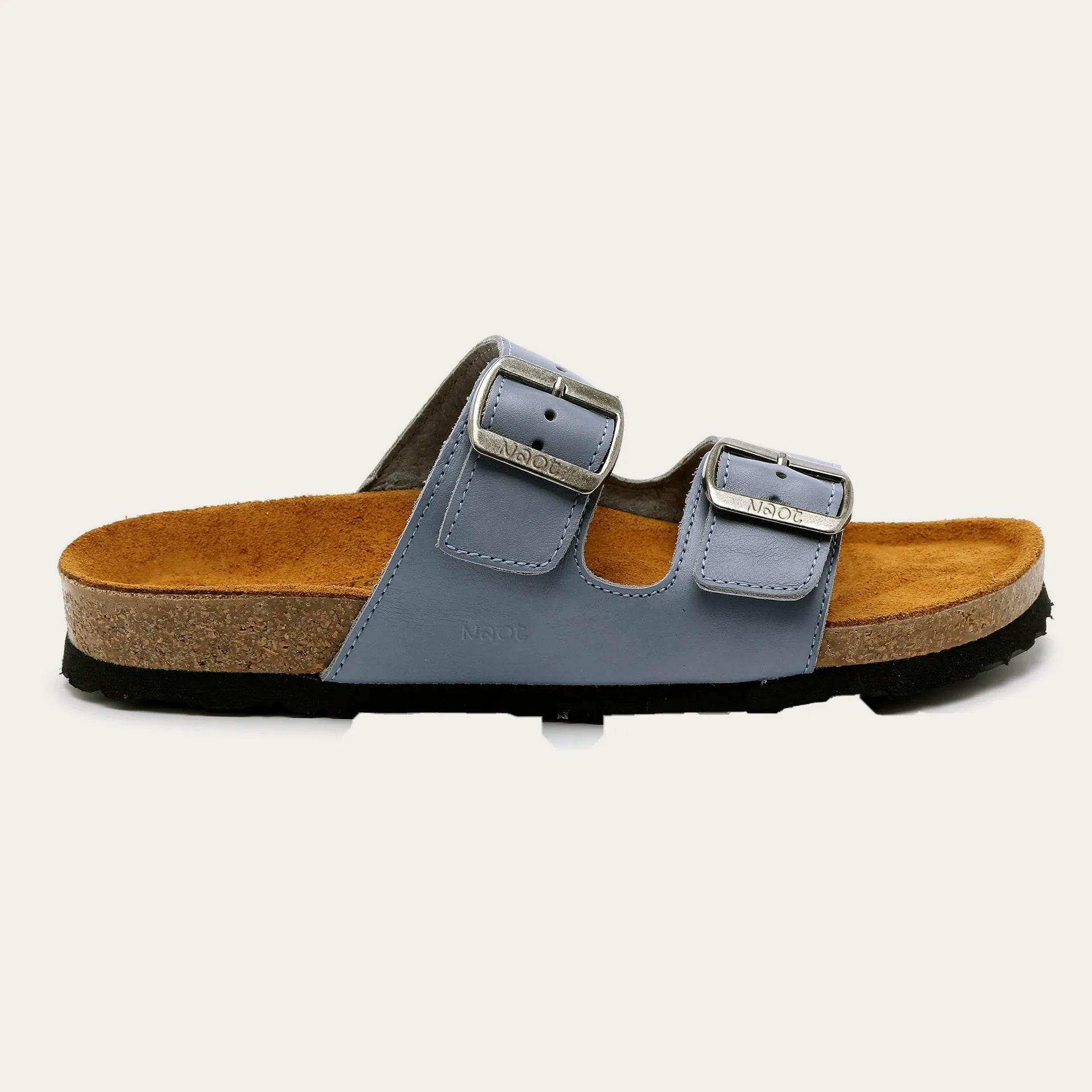 נעל שחר נשים עור כחול שמיים - נאות ישראל