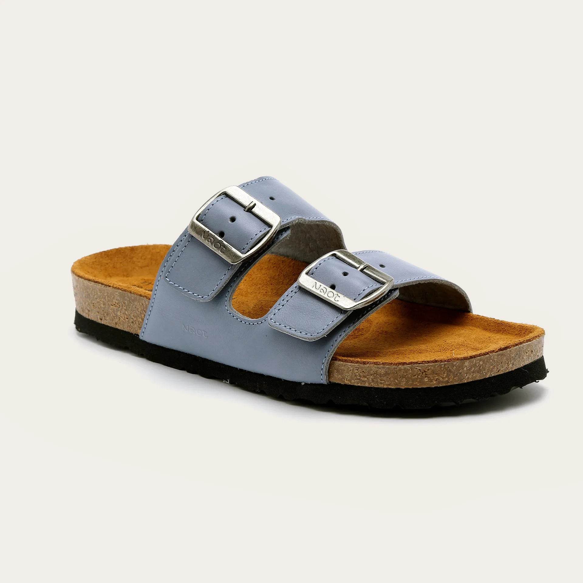 נעל שחר נשים עור כחול שמיים - נאות ישראל