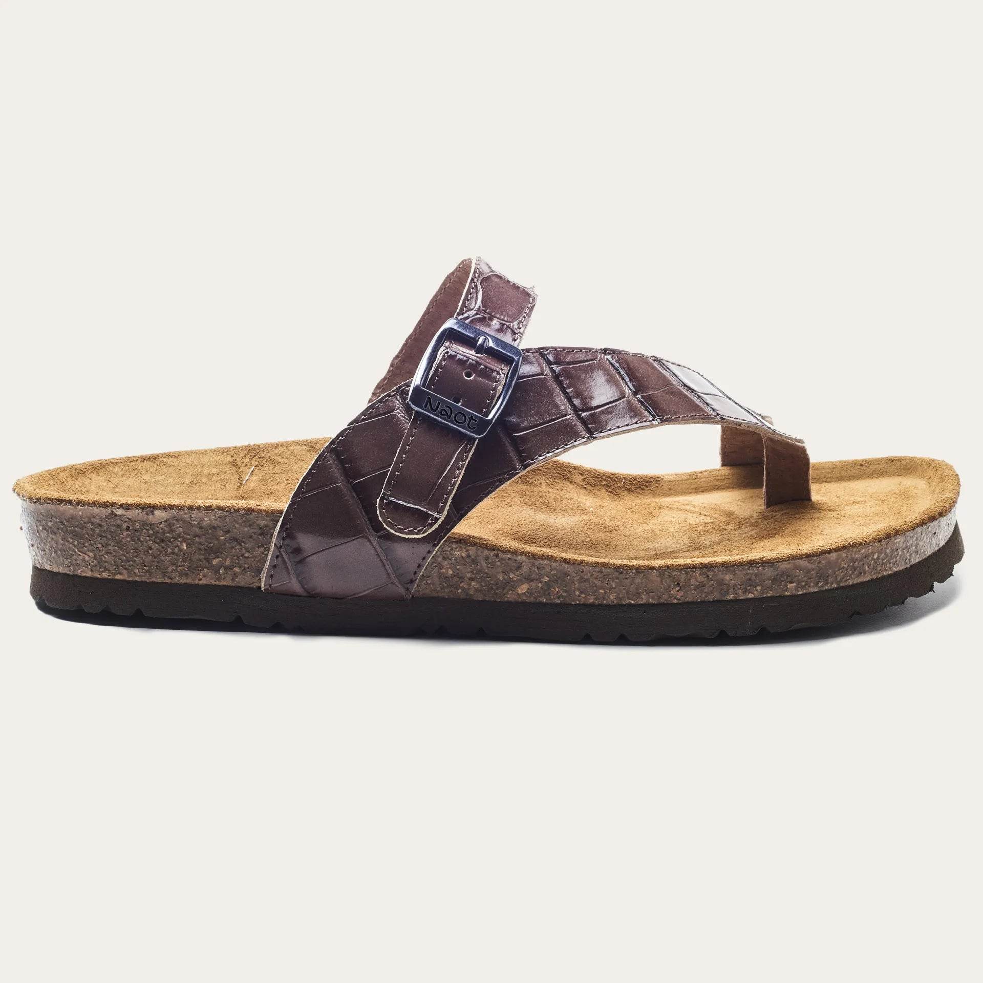 נעל עומר ע.קרוקודיל חום - נאות ישראל