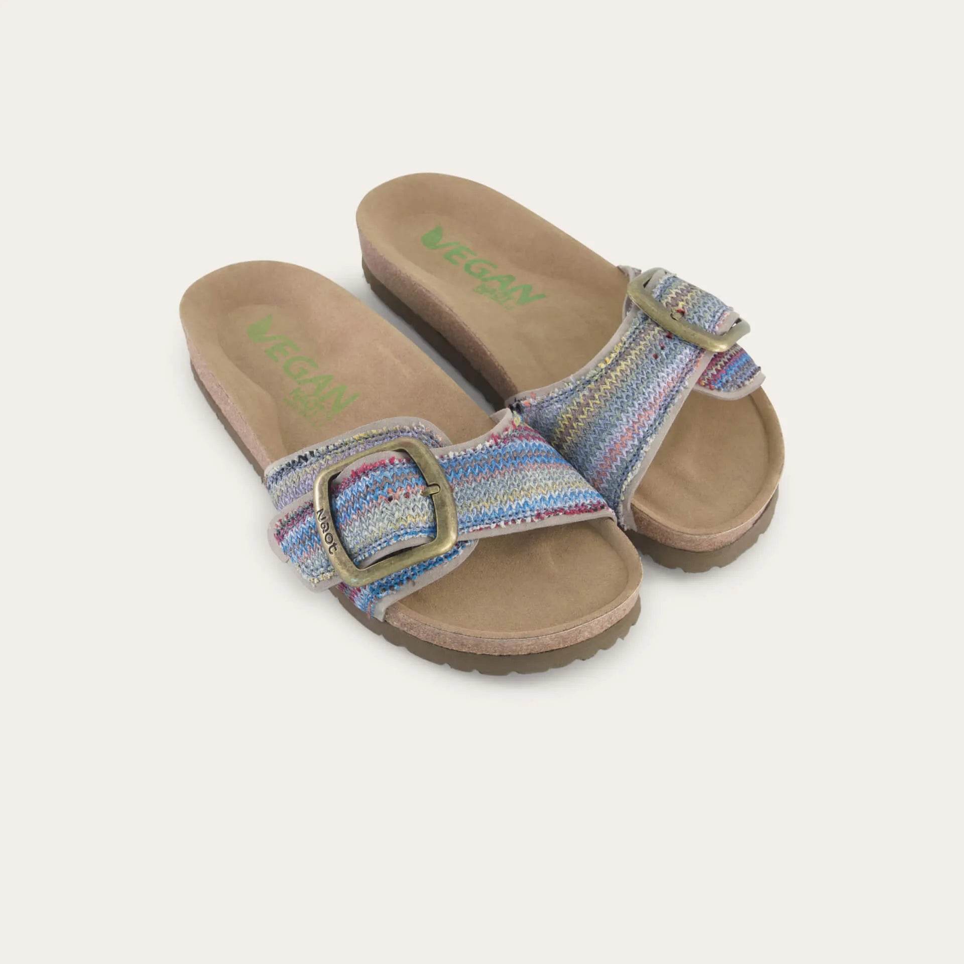 נעל מרילנד פספול ויגן בד זיגזג כחול צבעוני - נאות ישראל