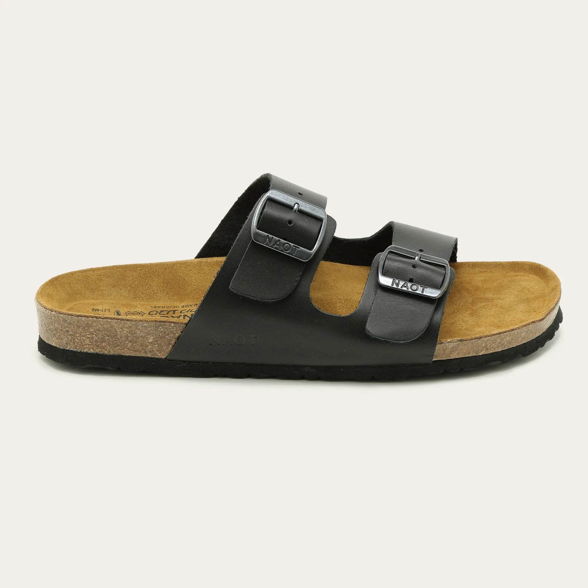 נעל שחר גבר GAUC ע.שחור משומן מט - נאות ישראל