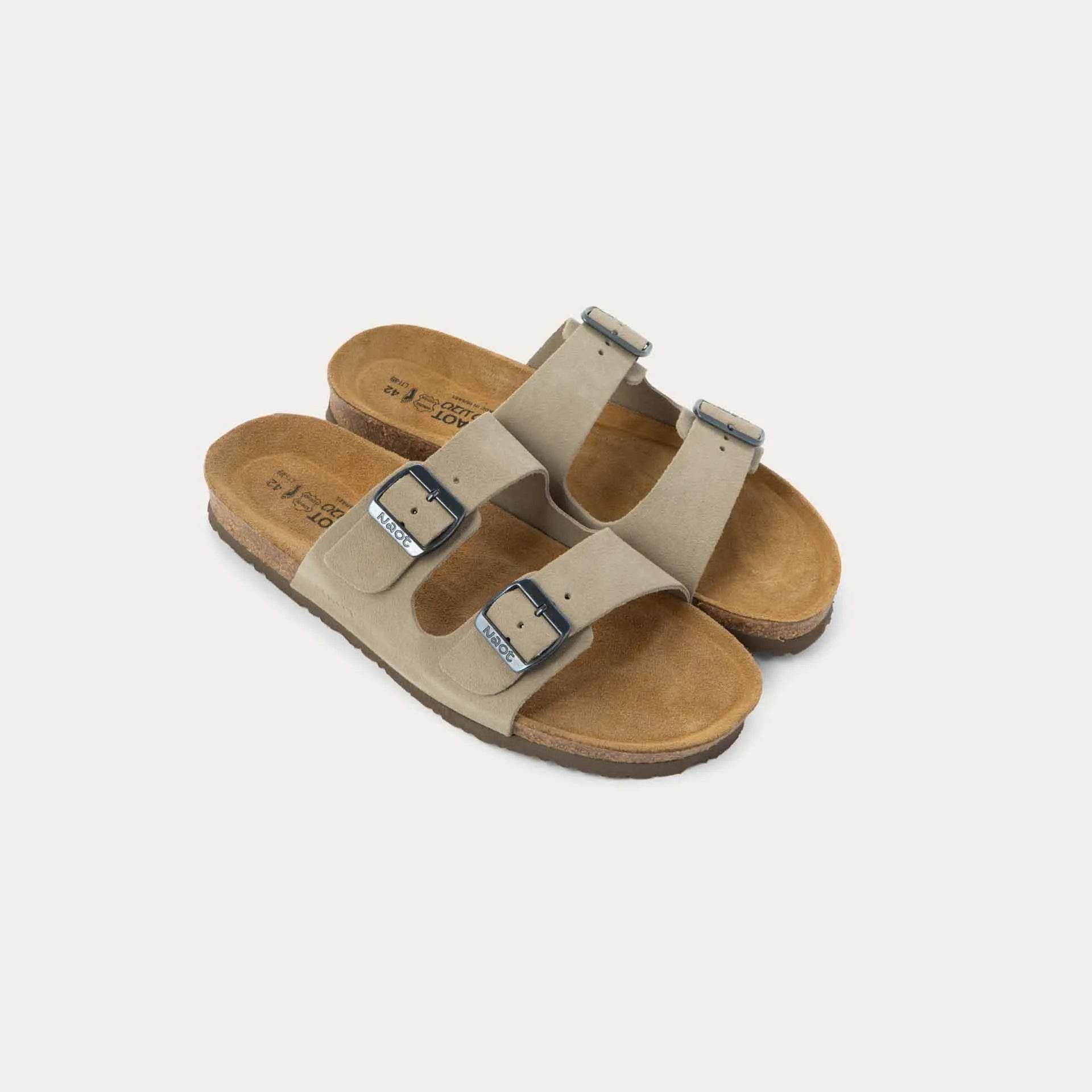 נעל שחר גבר זמש חום טבעי - נאות ישראל