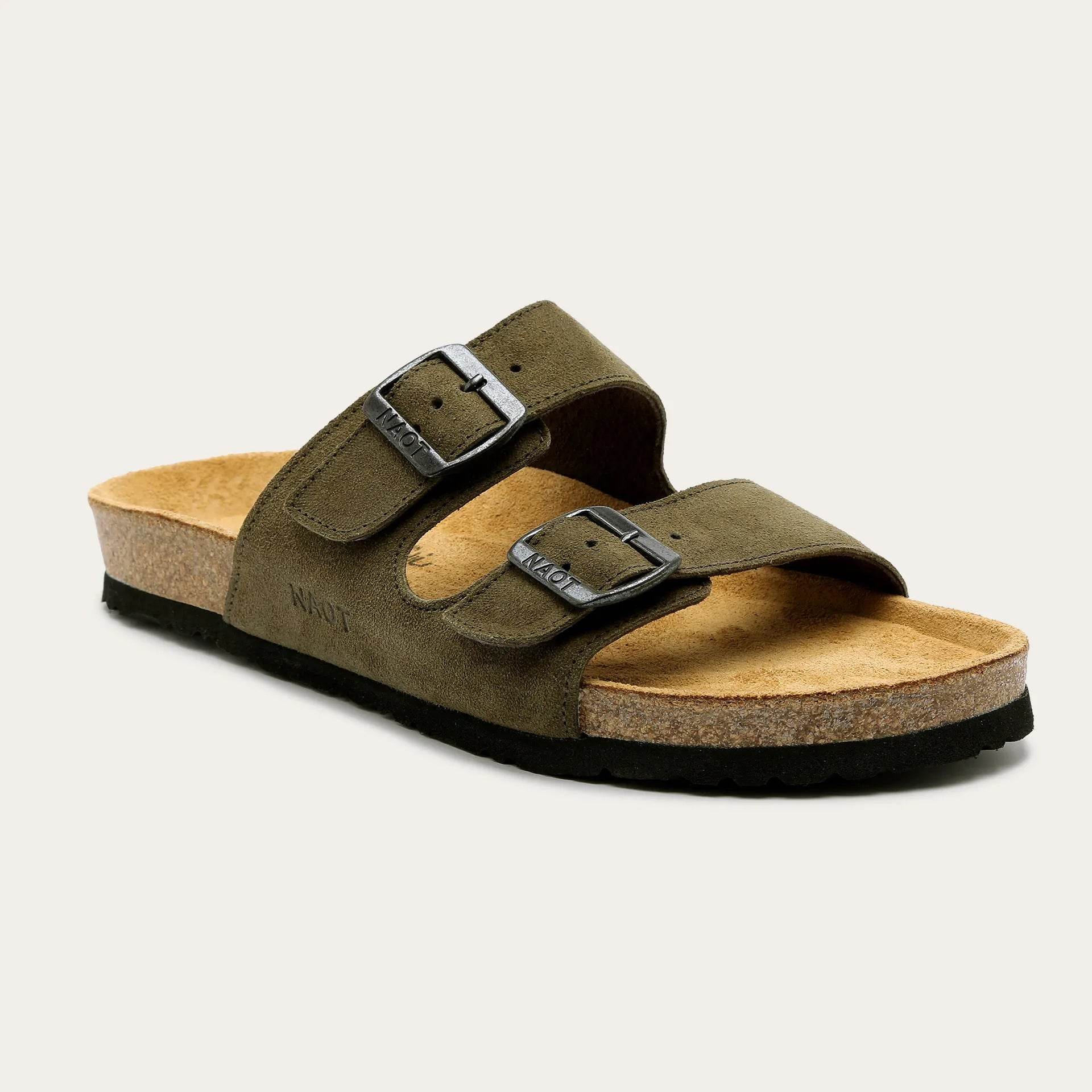 נעל שחר גבר שפ.ירוק זית משומן - נאות ישראל