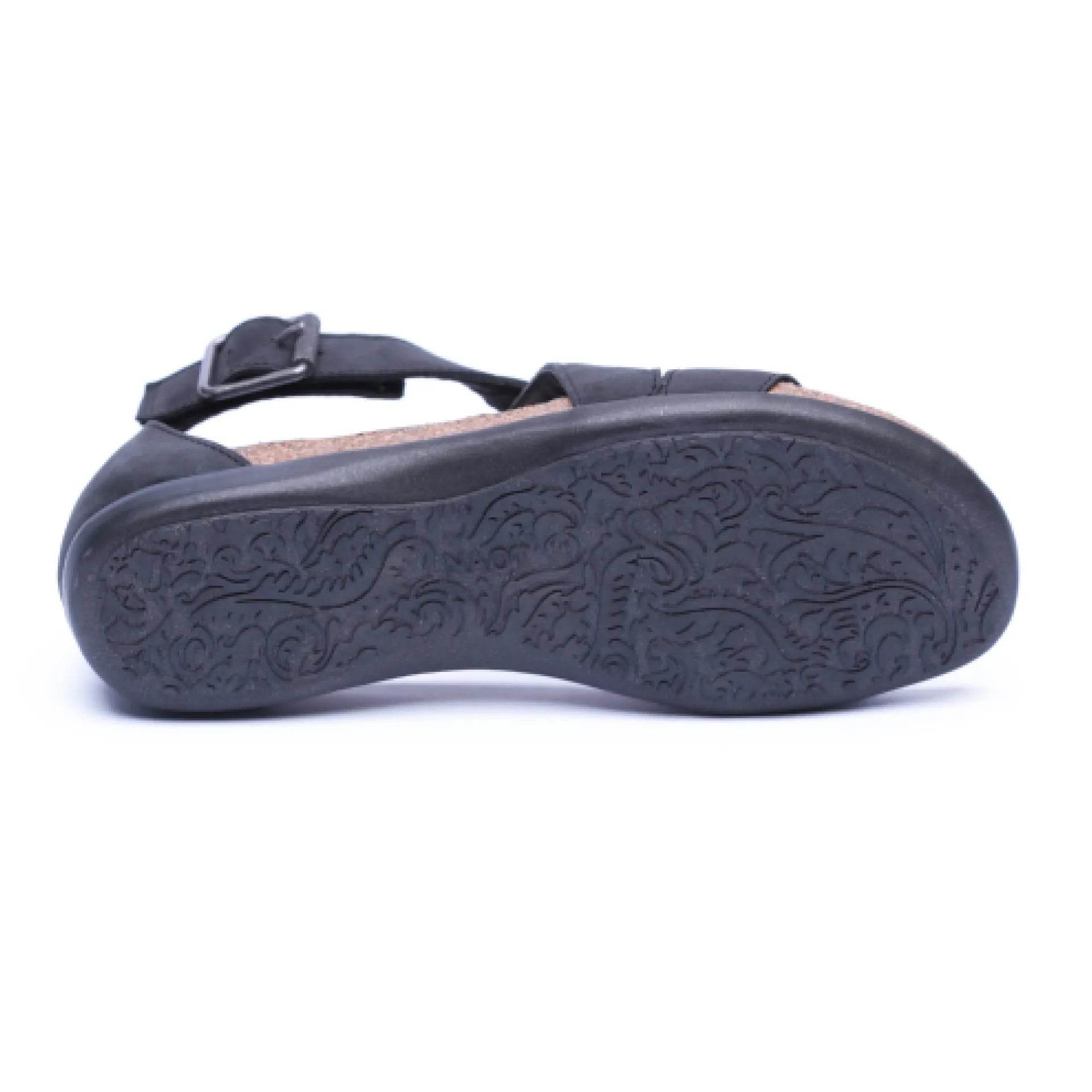 נעל ריאנה נובוק שחור פחם משומן - נאות ישראל