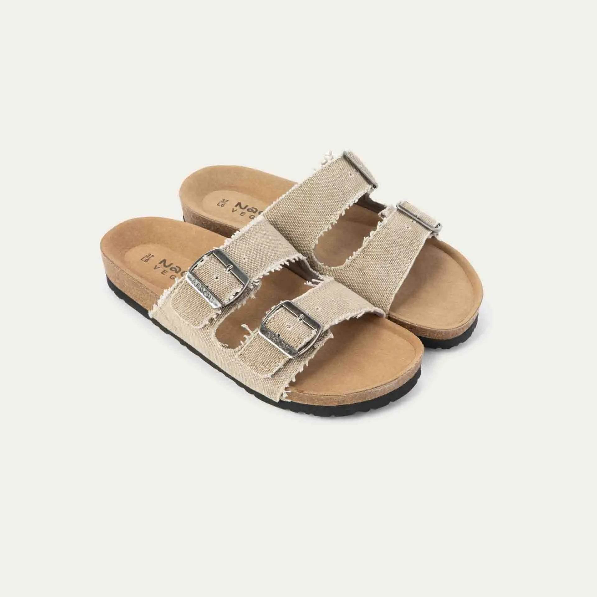 נעל שחר בד קנווס פשתן - נאות ישראל