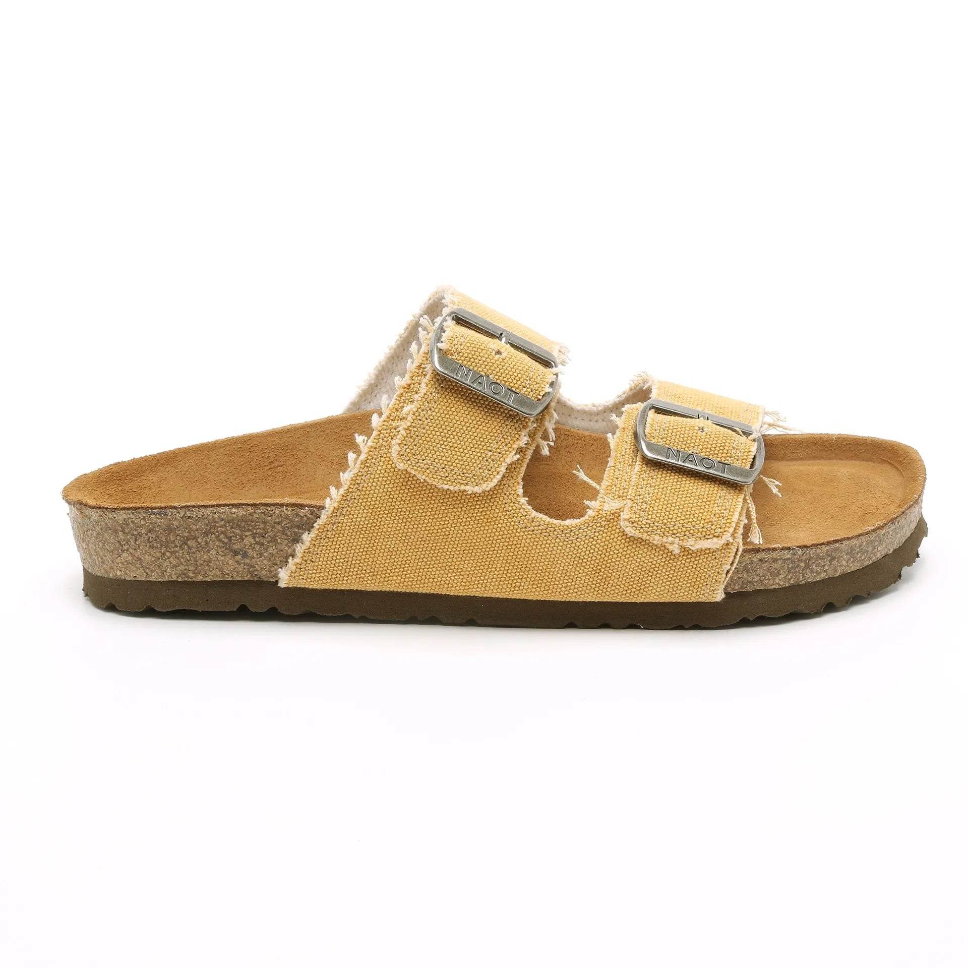 נעל שחר בד קנווס חרדל - נאות ישראל