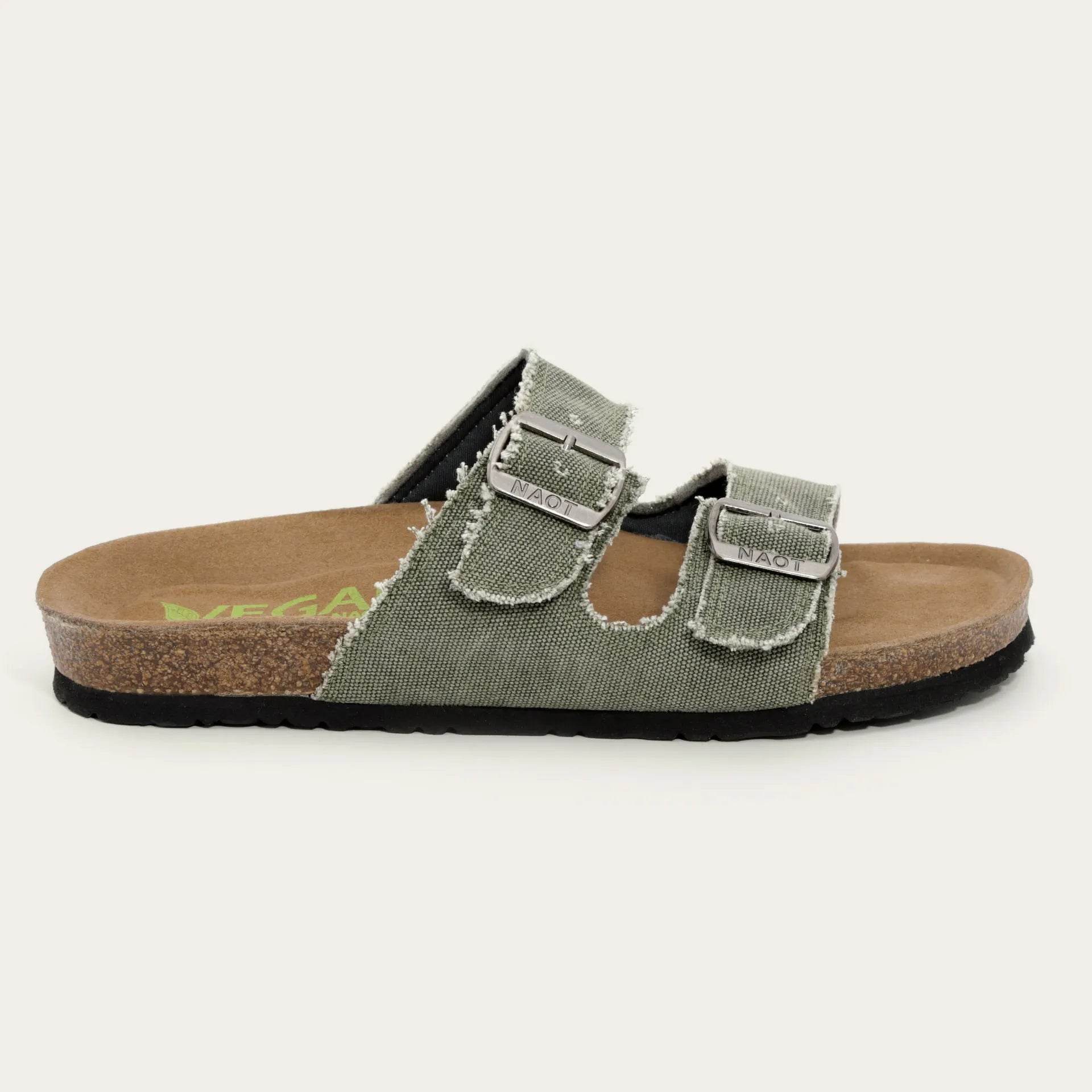 נעל שחר ויגן גבר בד ויגן ירוק - נאות ישראל