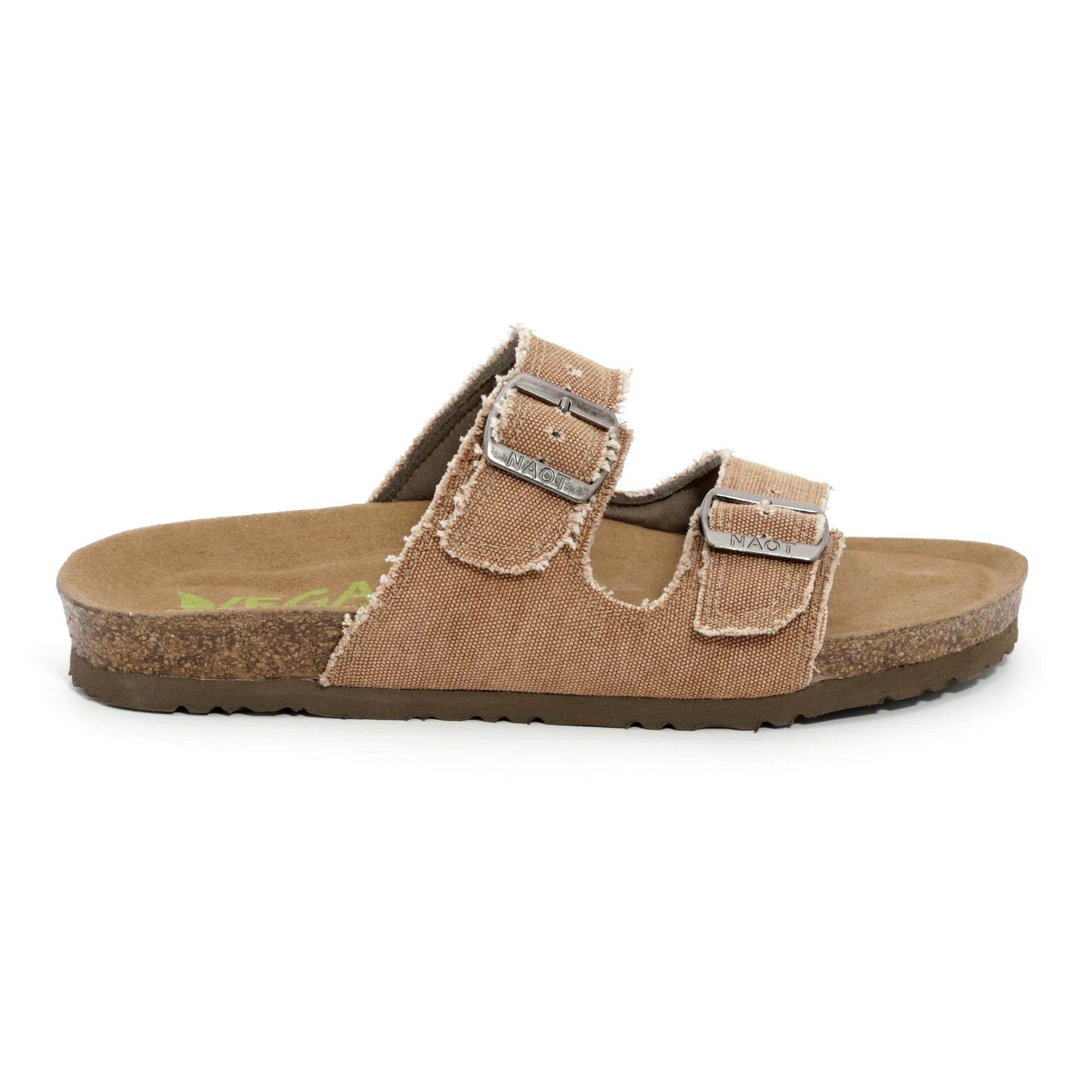 נעל שחר ויגן גבר בד ויגן חום קרמל - נאות ישראל