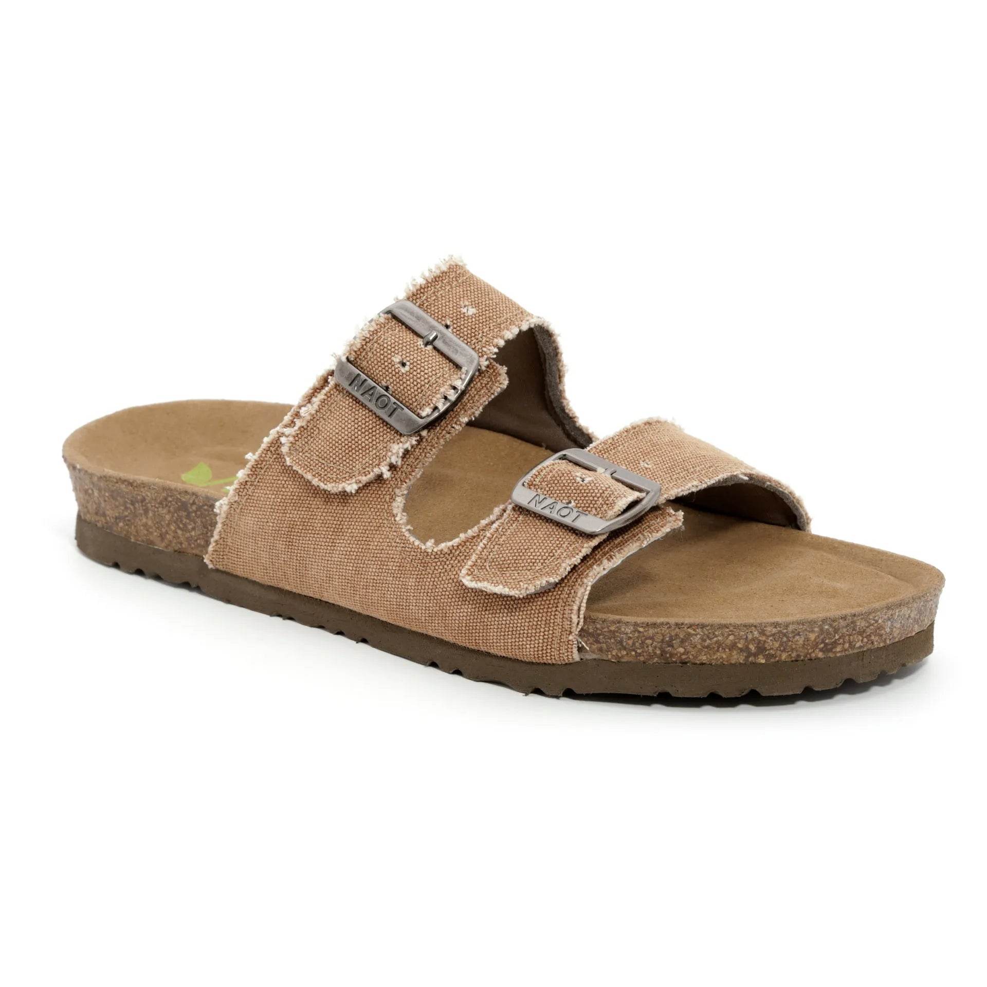 נעל שחר ויגן גבר בד ויגן חום קרמל - נאות ישראל