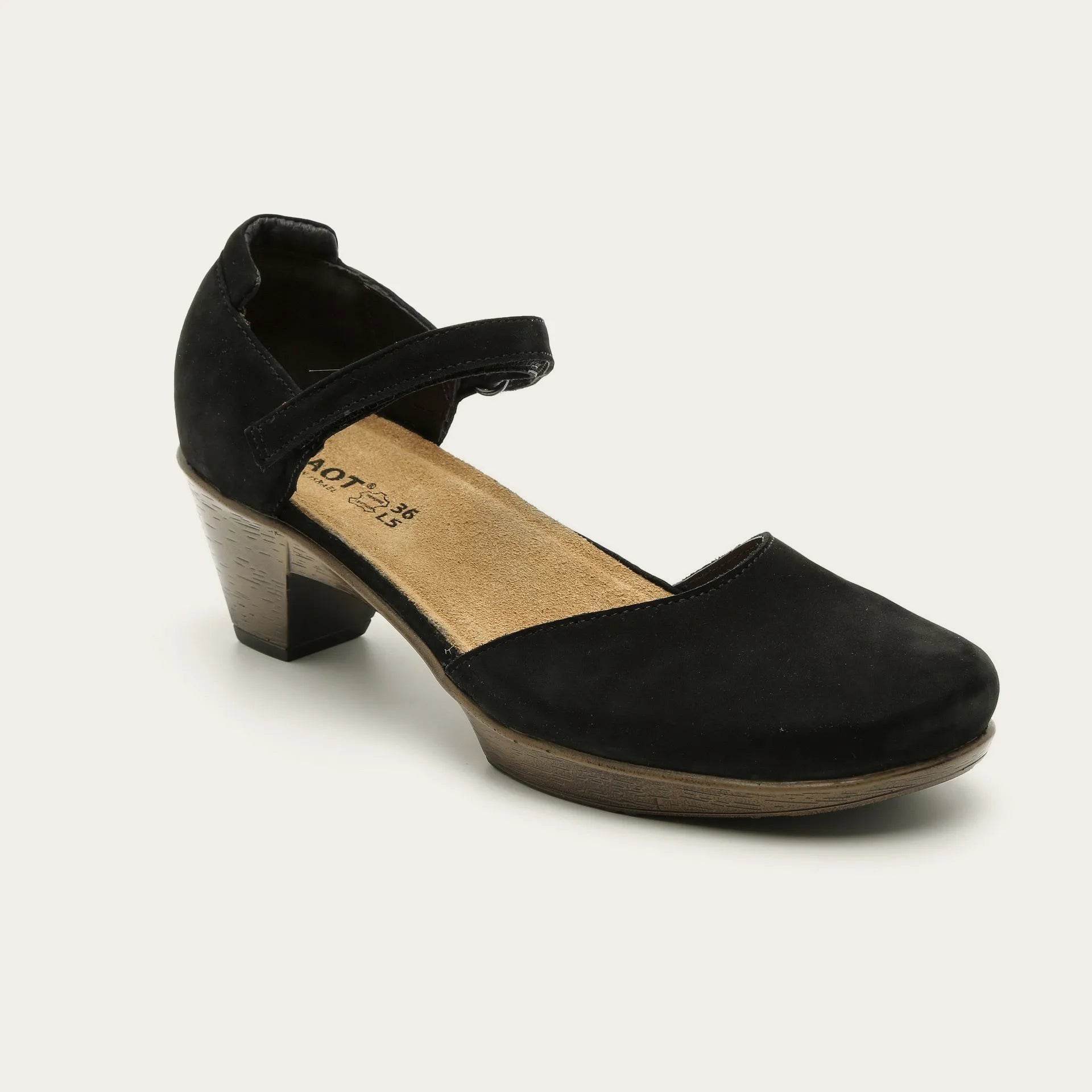 נעל קארמה נ.שחור קטיפתי - נאות ישראל