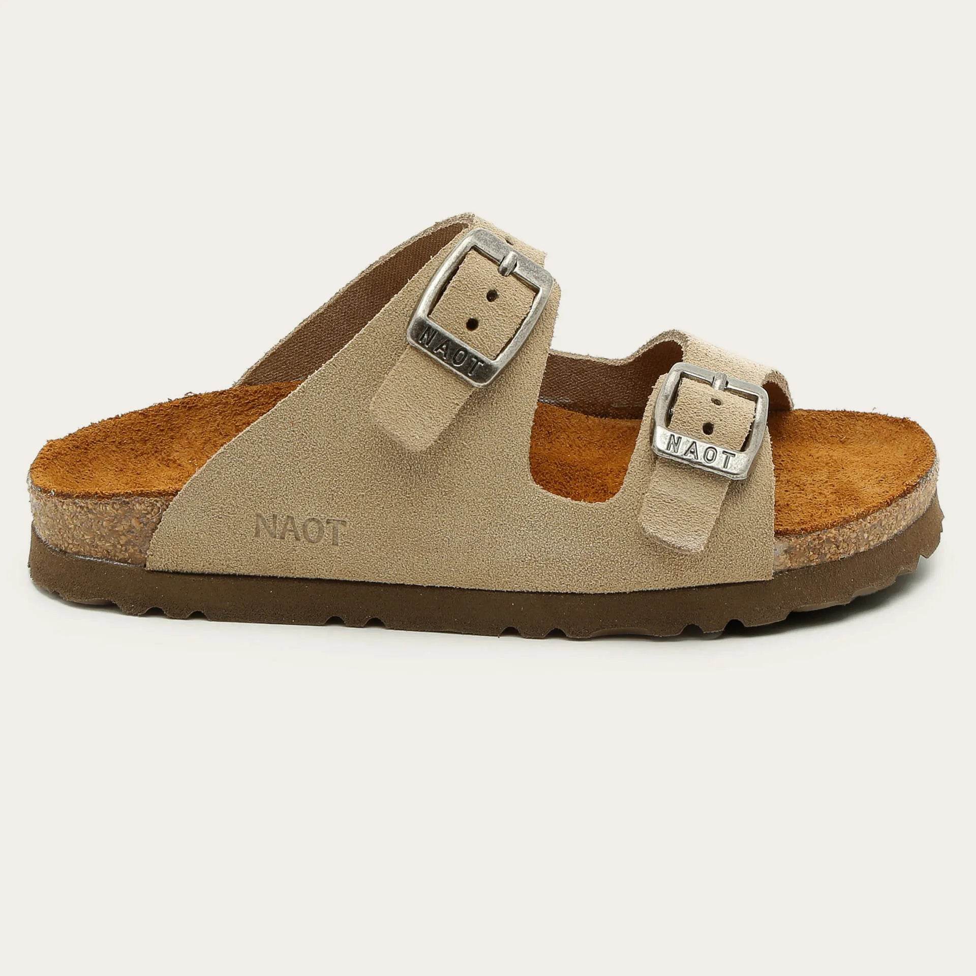 נעל שחר ילדים זמש חום טבעי - נאות ישראל