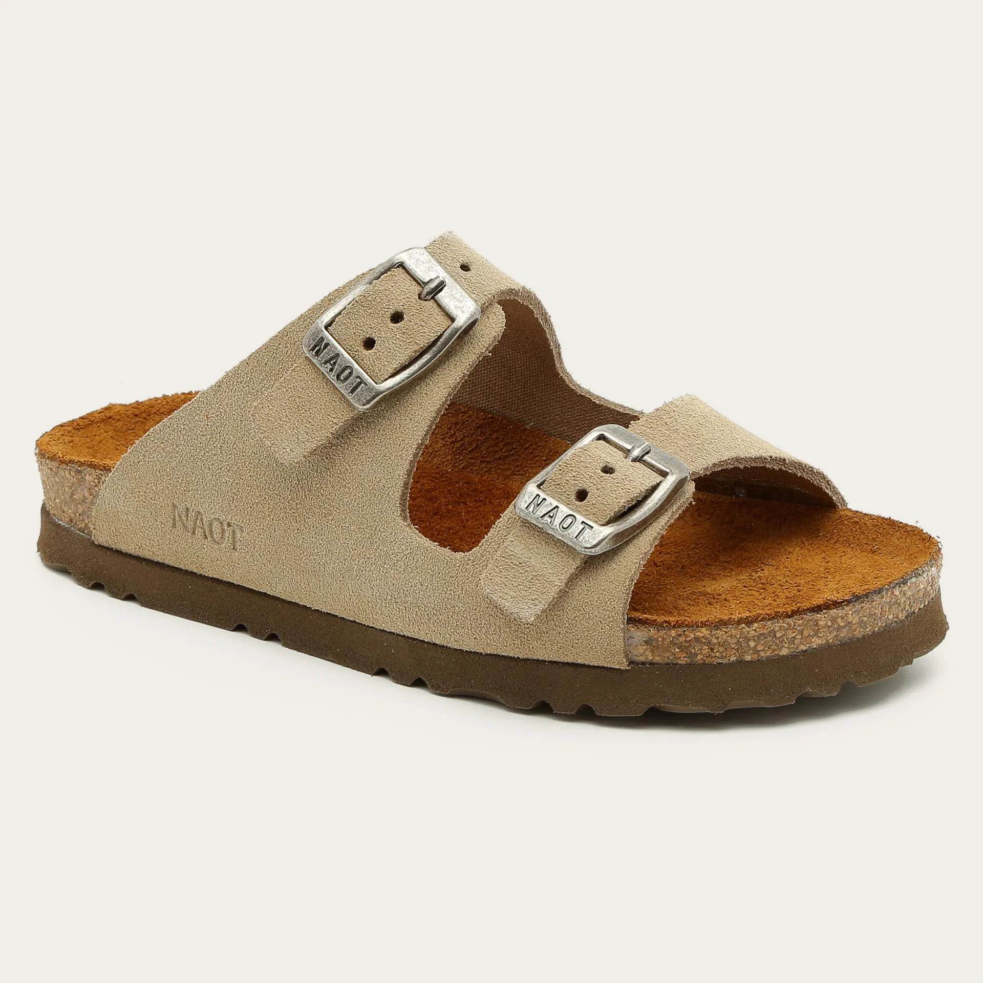 נעל שחר ילדים זמש חום טבעי - נאות ישראל