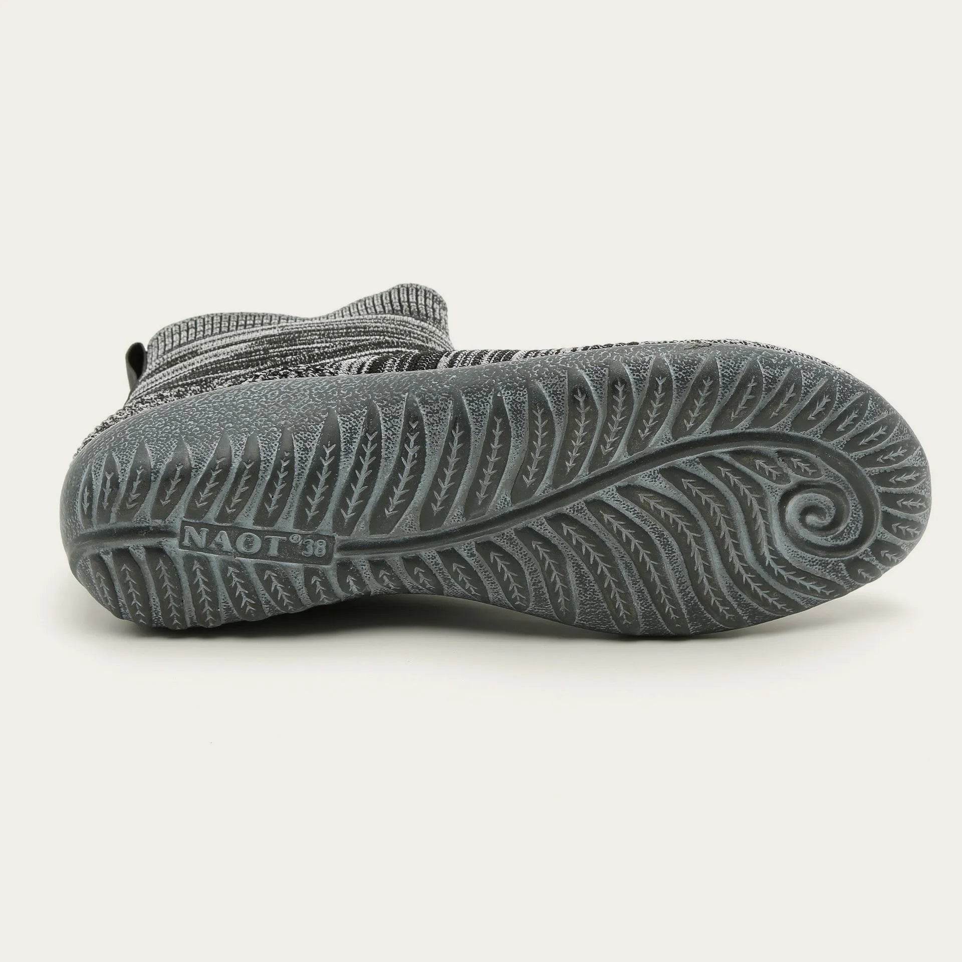 נעל קורטקה סרוג מלאנג' אפור - נאות ישראל