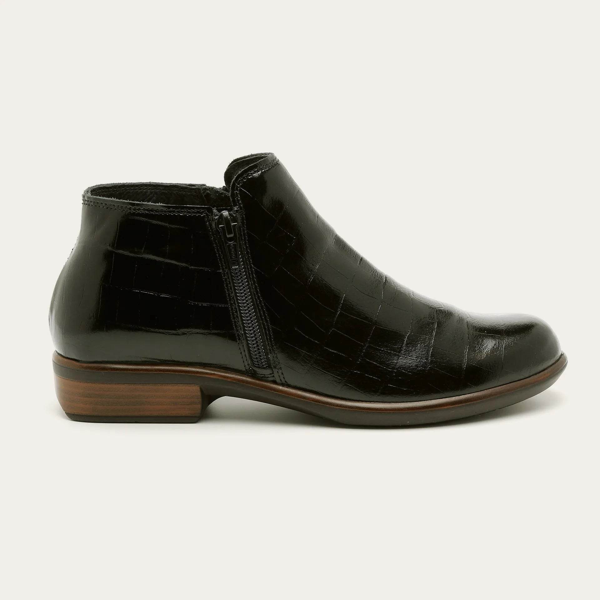 נעל האלם עור קרוקודיל שחור - נאות ישראל