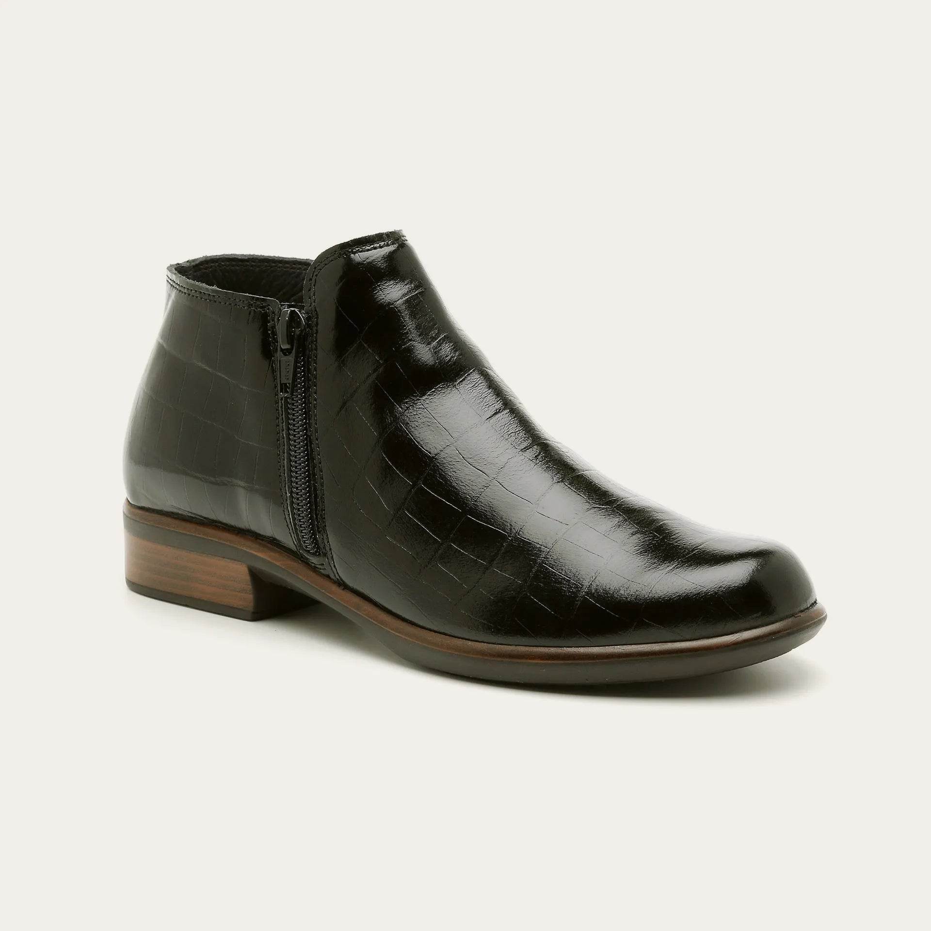 נעל האלם עור קרוקודיל שחור - נאות ישראל