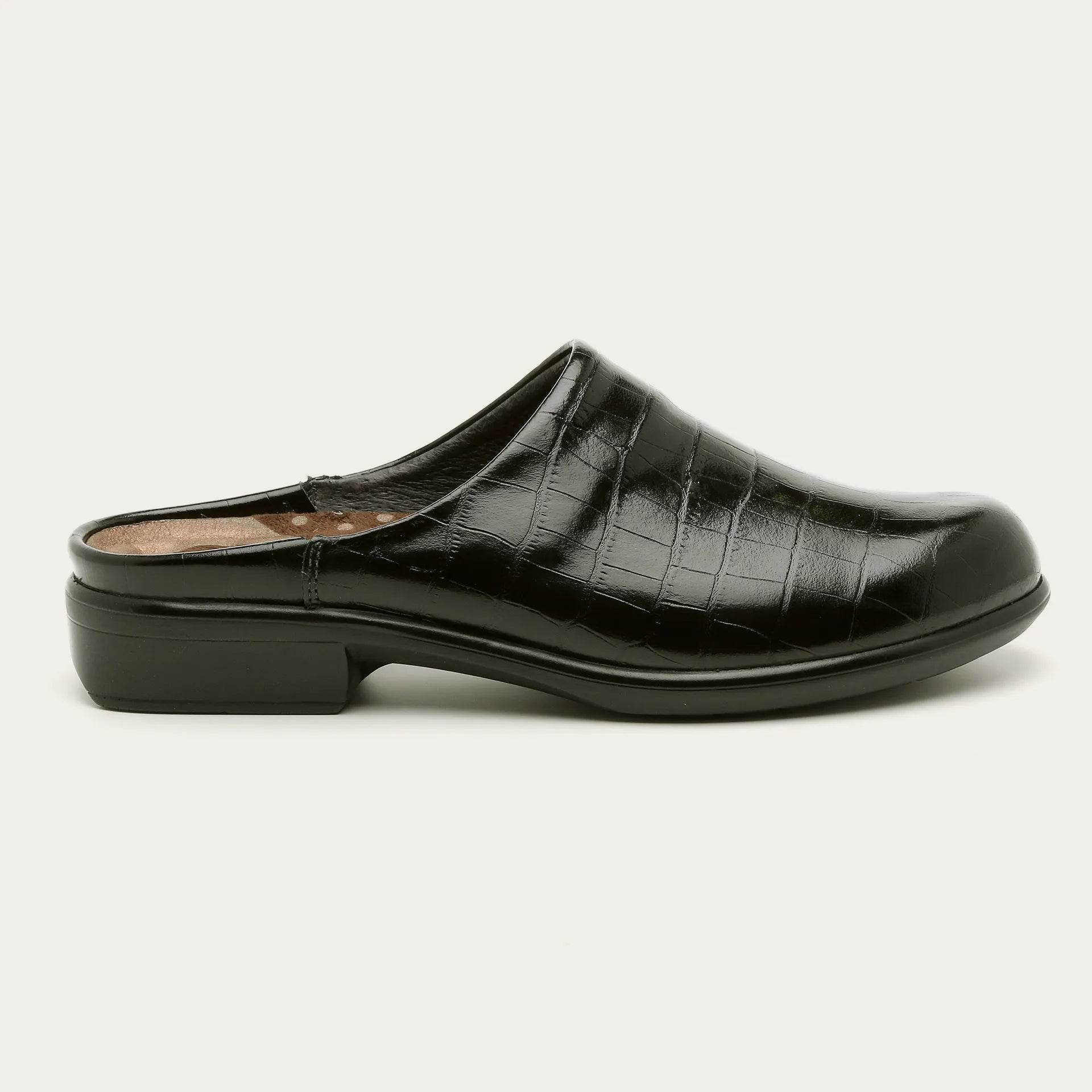 נעל לודוס עור קרוקודיל שחור - נאות ישראל