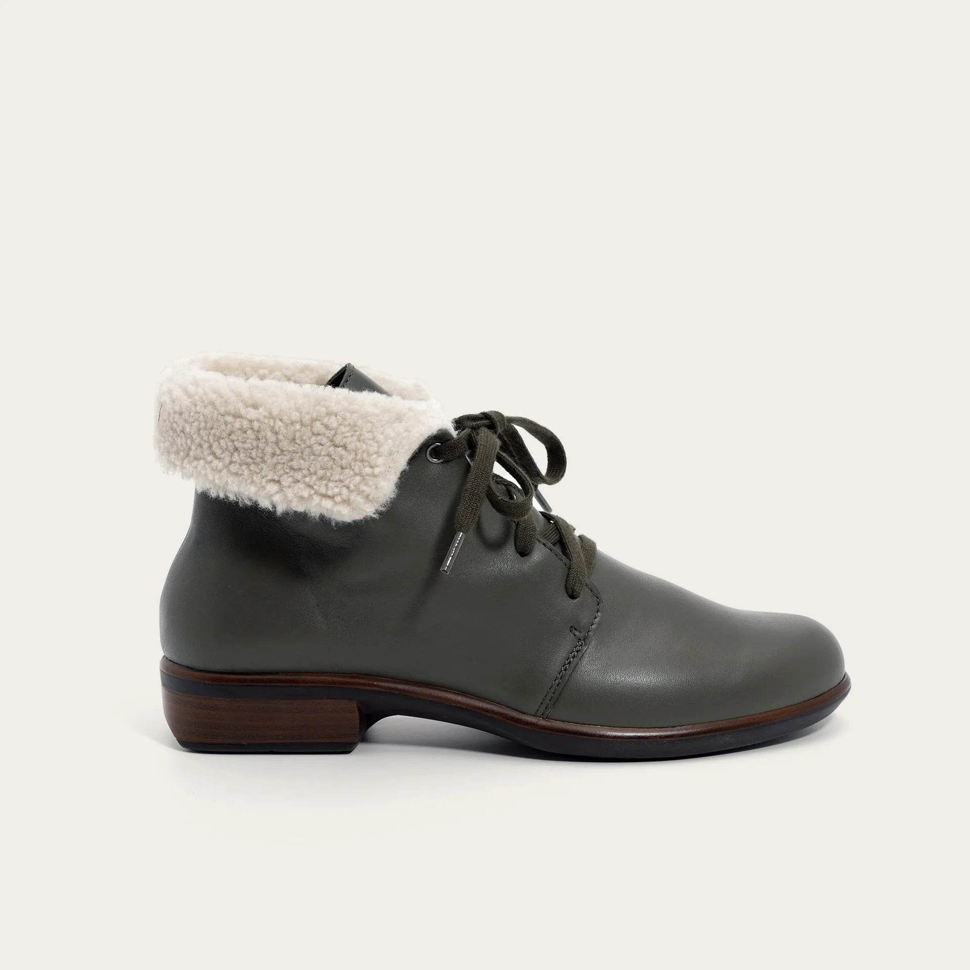 נעל פאלי עור ירוק ספארי - נאות ישראל