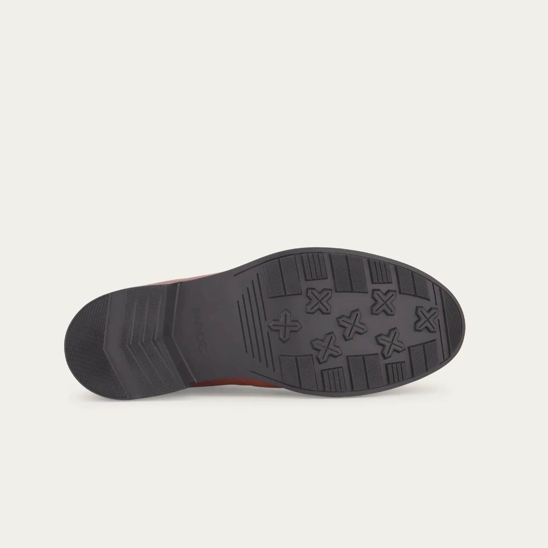 נעל מנהטן עור חום ברנדי - נאות ישראל