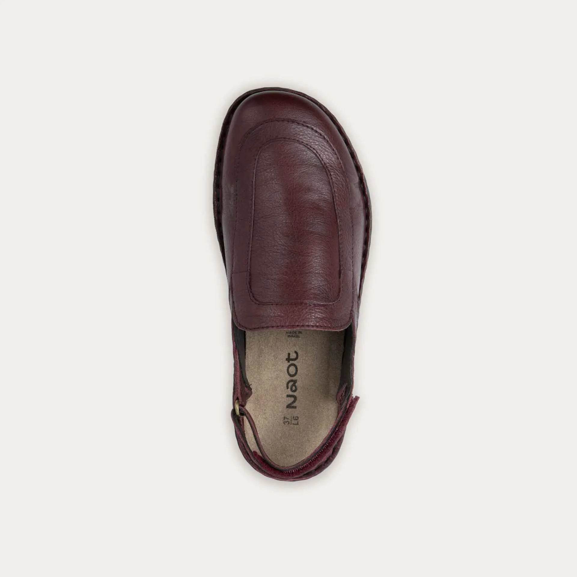 נעל בוראנו עור בורדו רך - נאות ישראל