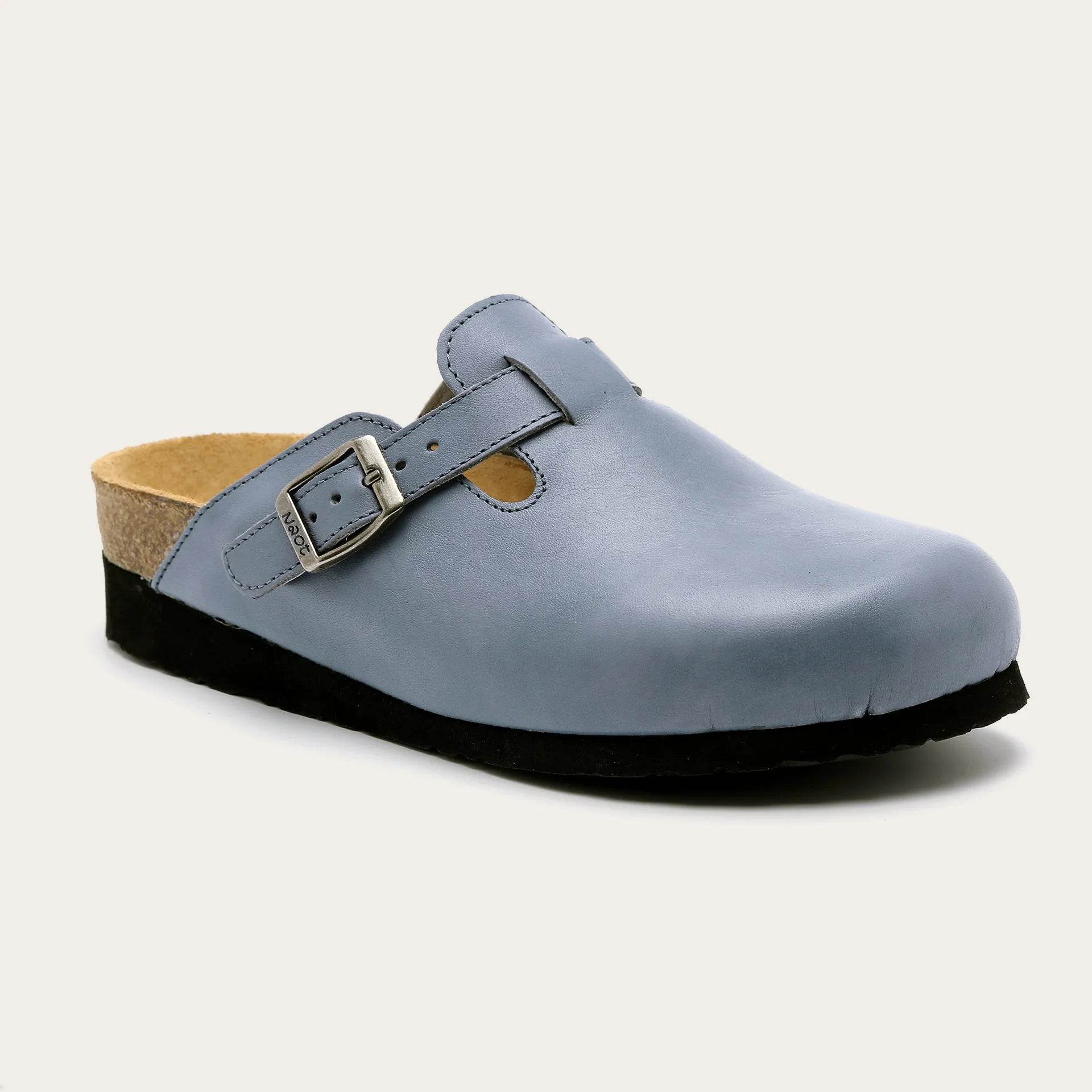 נעל אביב נשים עור כחול שמיים - נאות ישראל