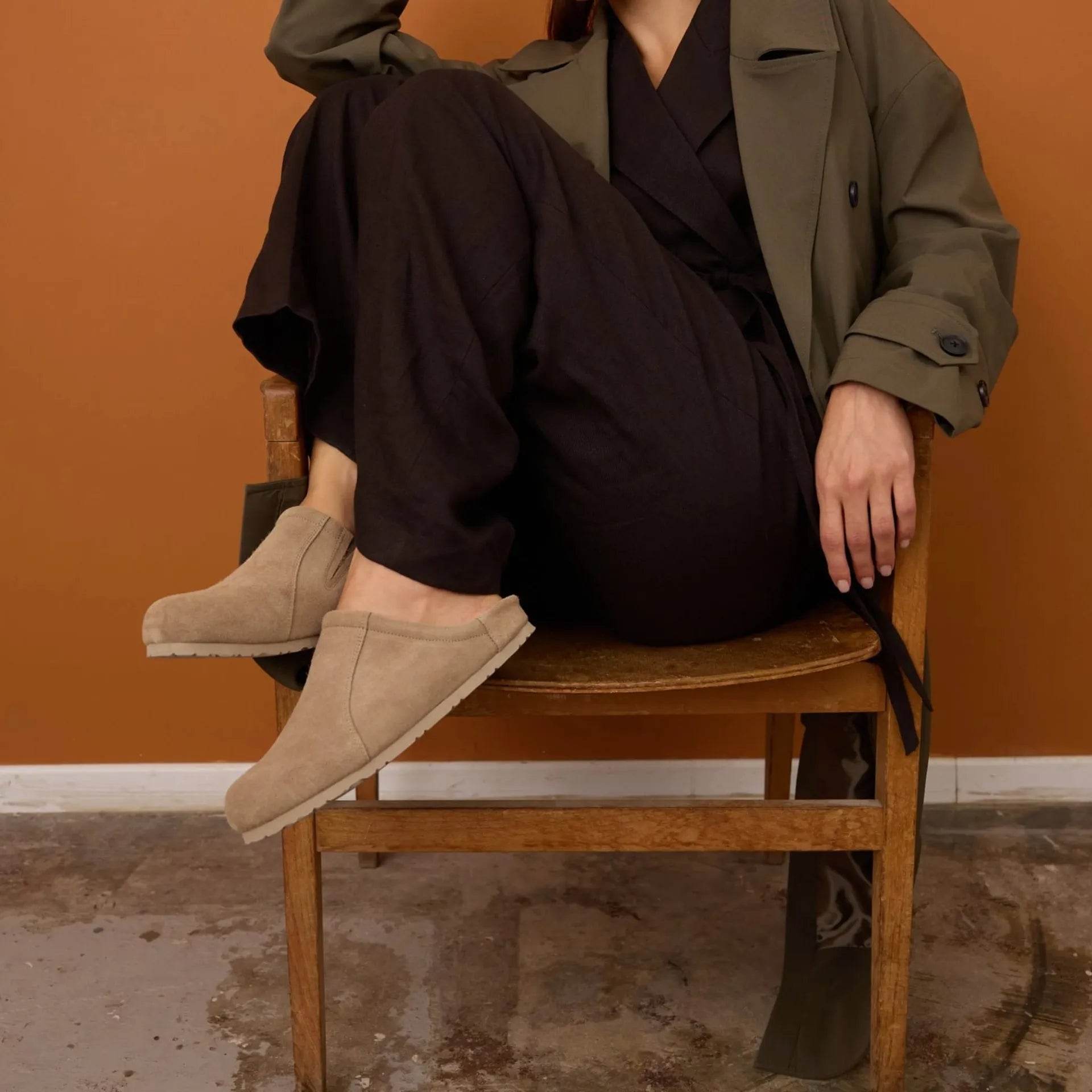 נעל שגיא נשים ISR שפלט פטריה חום - נאות ישראל