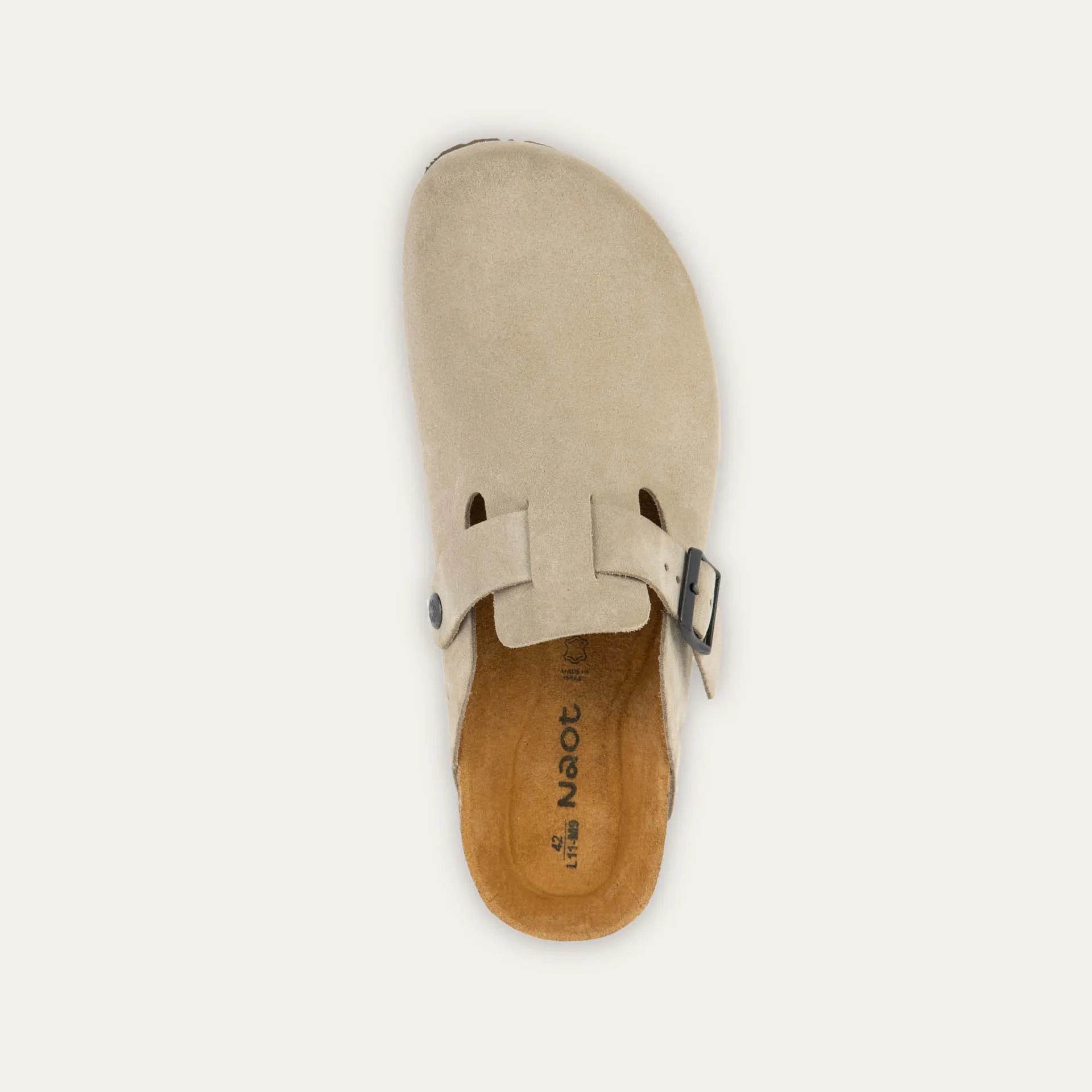 נעל אביב גבר זמש חום טבעי - נאות ישראל