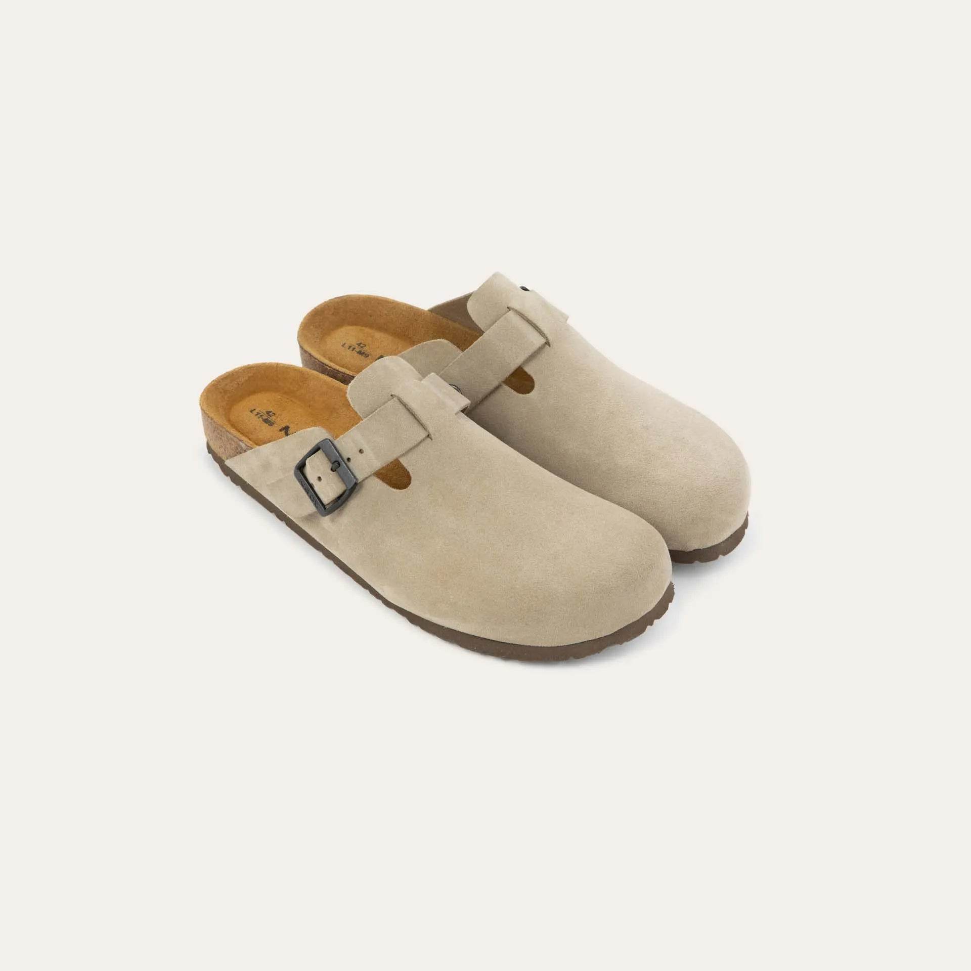 נעל אביב גבר זמש חום טבעי - נאות ישראל