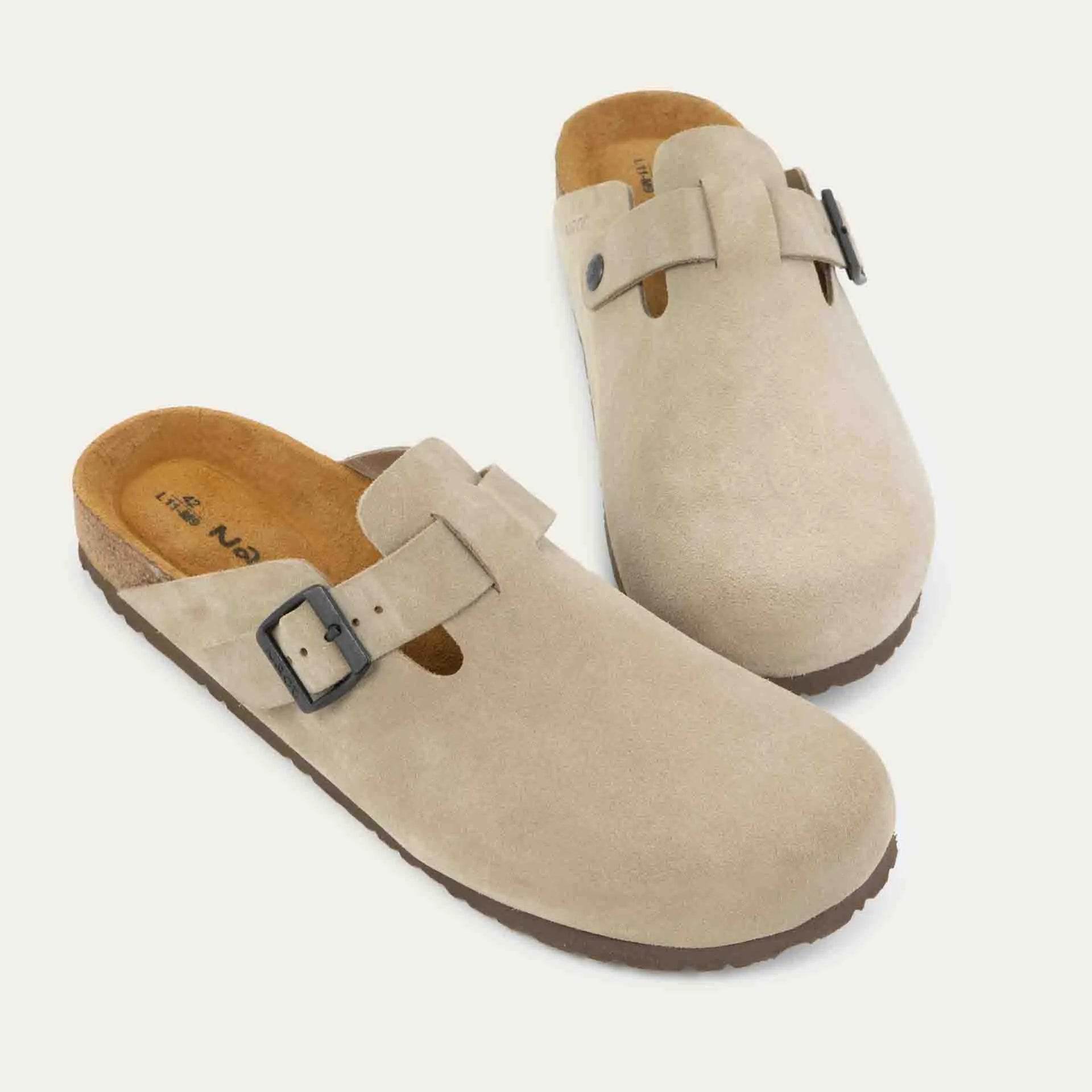 נעל אביב גבר זמש חום טבעי - נאות ישראל