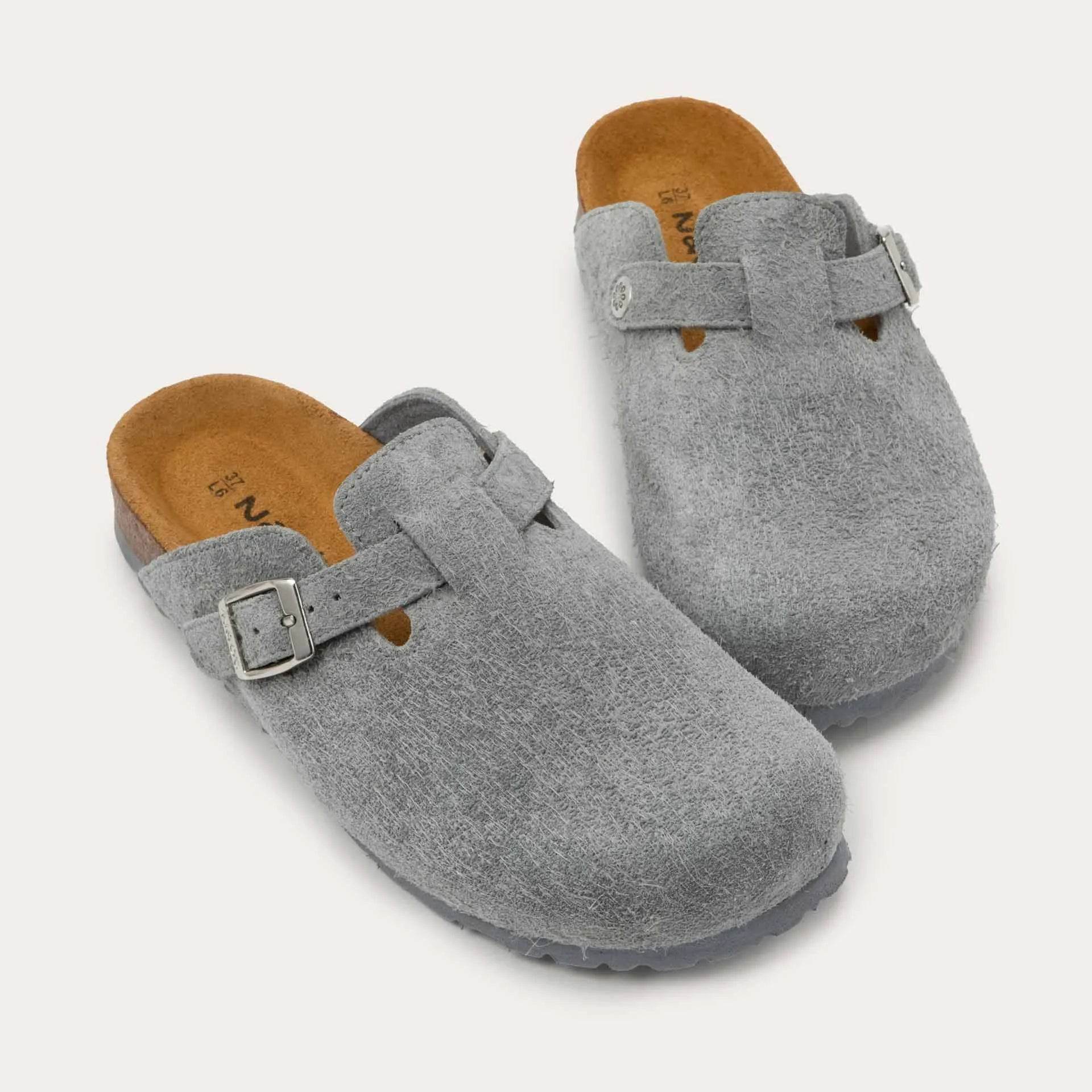 נעל אביב גבר שפלט שעיר אפור קואלה - נאות ישראל