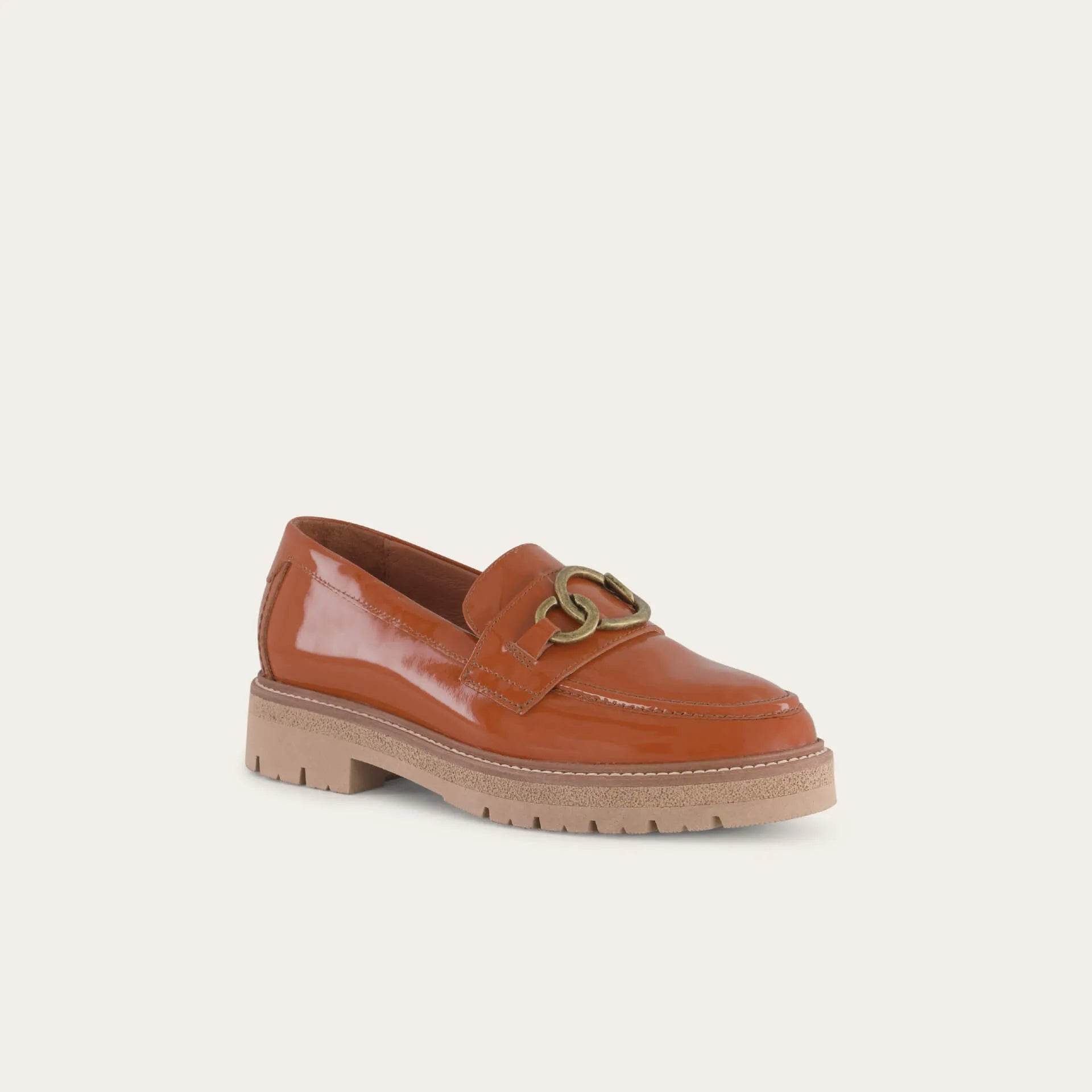 נעל פראמונט BURNT ORANGE PATENT - נאות ישראל