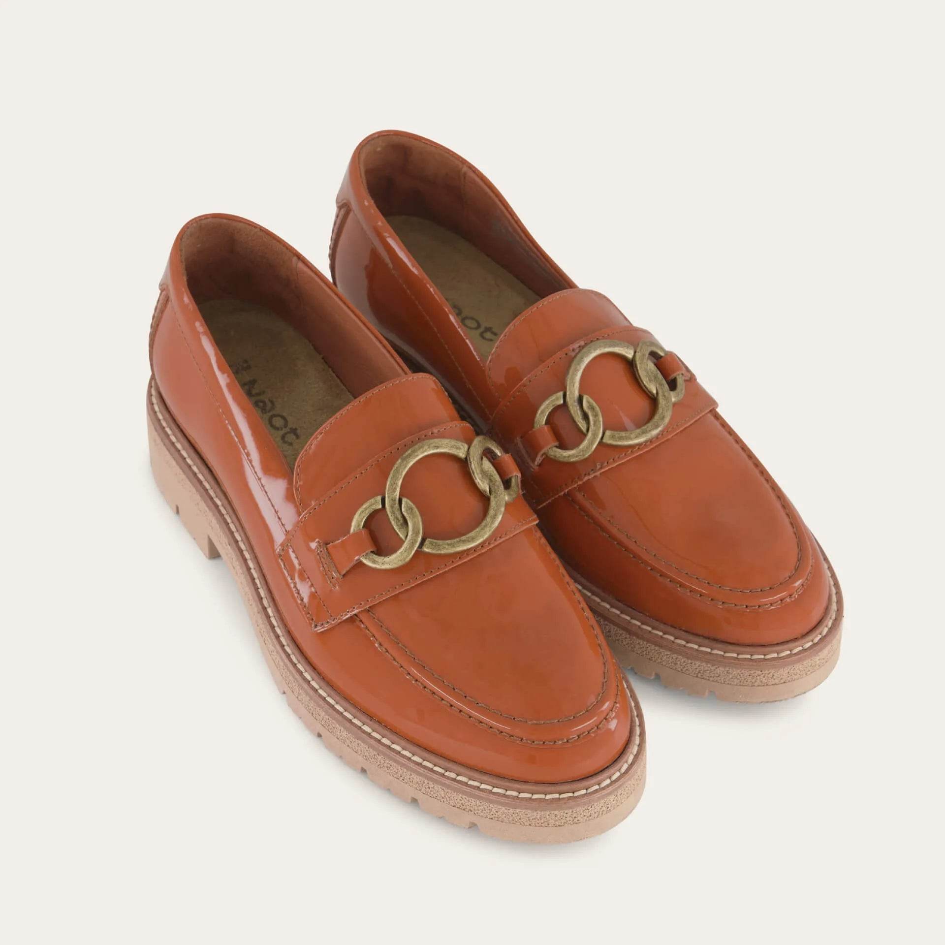 נעל פראמונט BURNT ORANGE PATENT - נאות ישראל