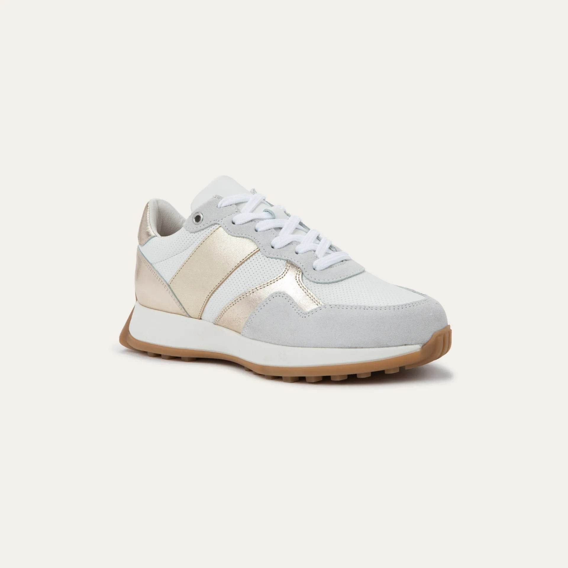 נעל סאנסט לבן זהב וזהב אדום - נאות ישראל