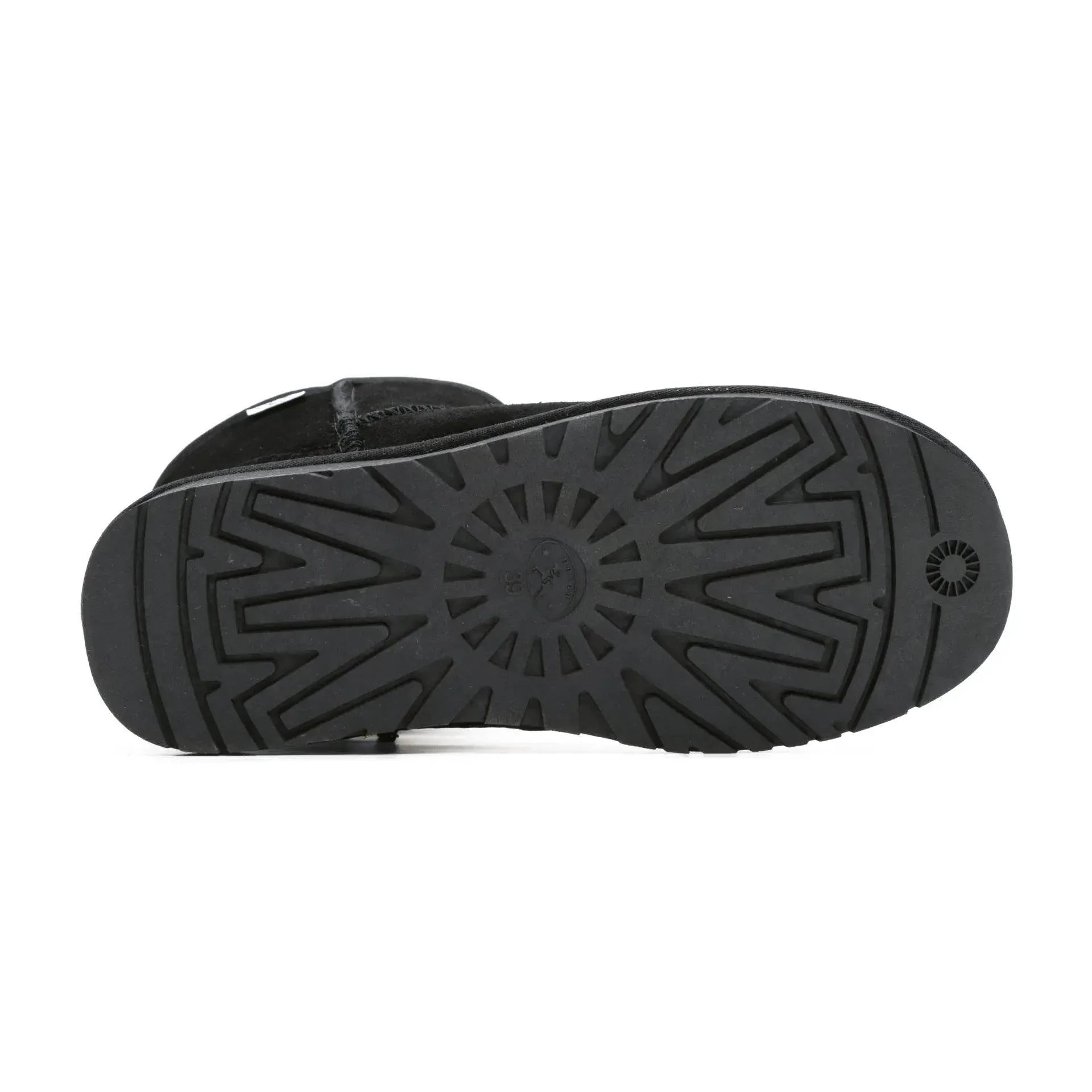 נעל מגפון פוך חיבוק נשים שחור 1100 - נאות ישראל