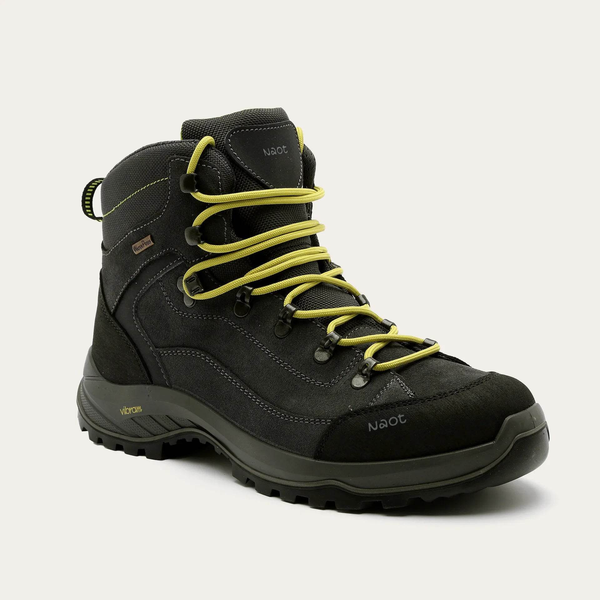 נעל נעלי מטיילים HILLSIDE DUFOR VIBRAM שחור צהוב - נאות ישראל