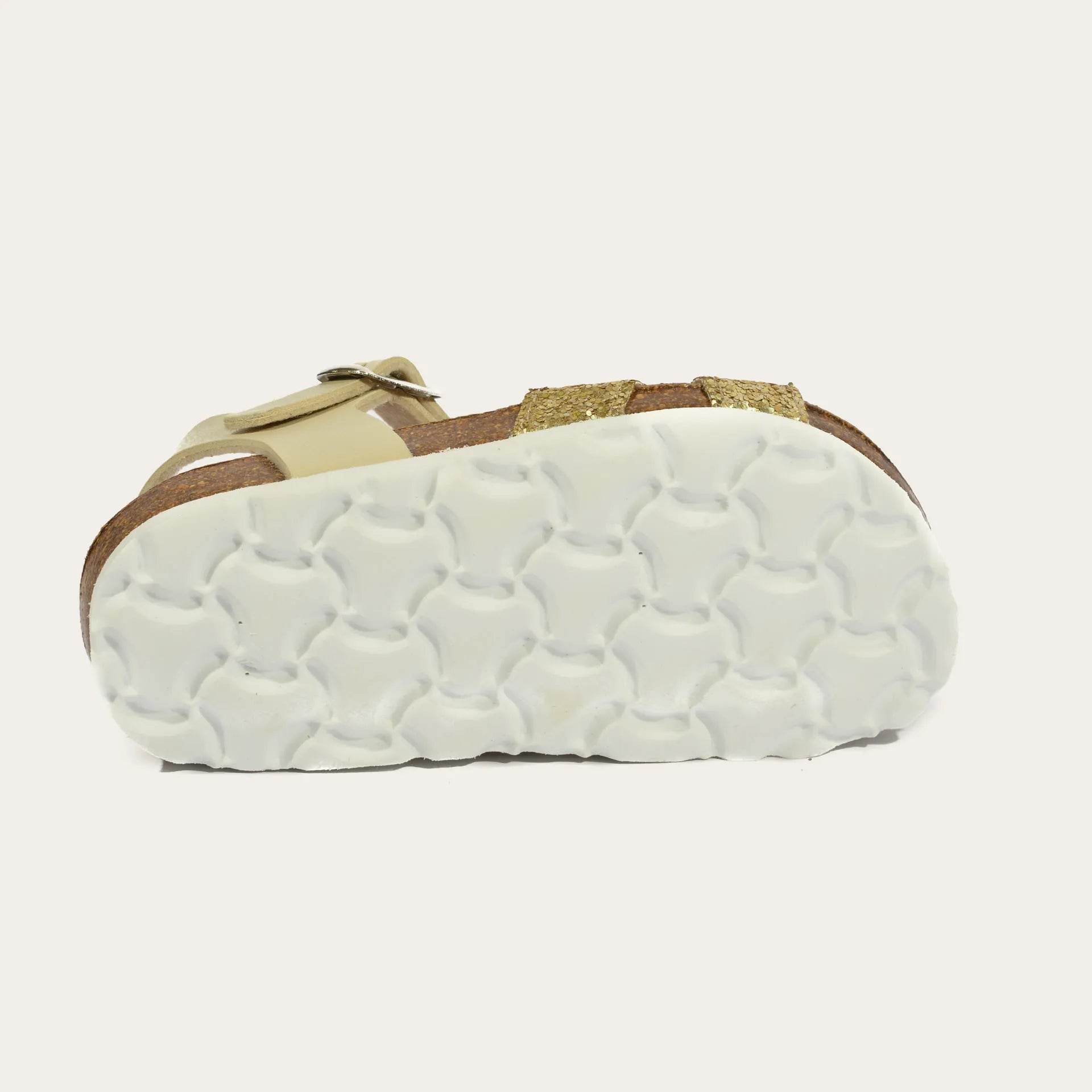 נעל סנדל גפן 19028 זהב נצנץ - נאות ישראל