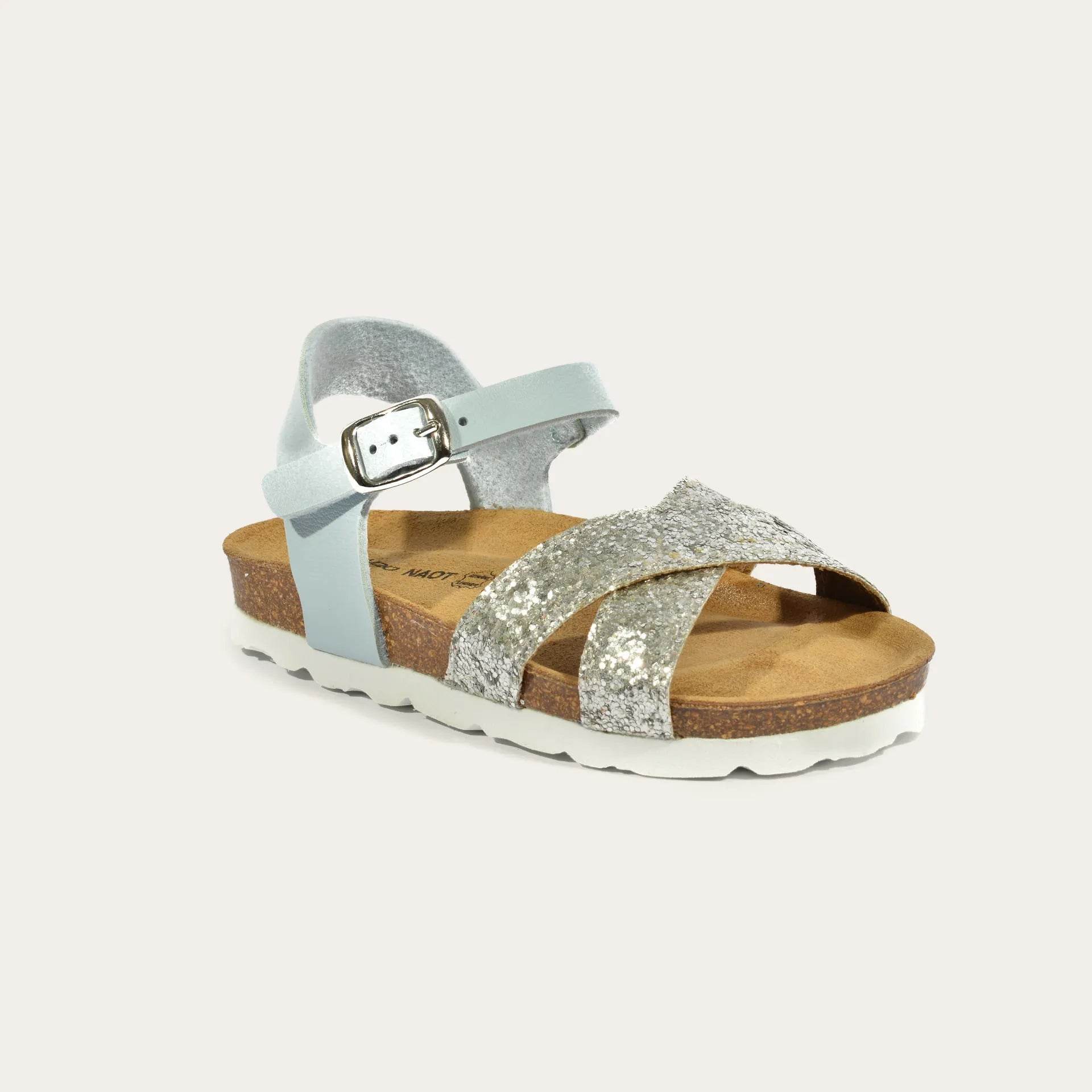 נעל סנדל גפן 19028 כסוף נצנץ - נאות ישראל