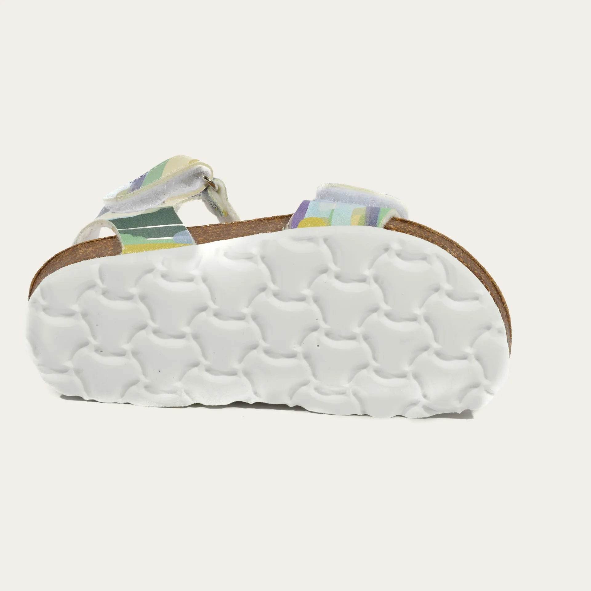 נעל סנדל הדר 18387-S כחול צהוב - נאות ישראל