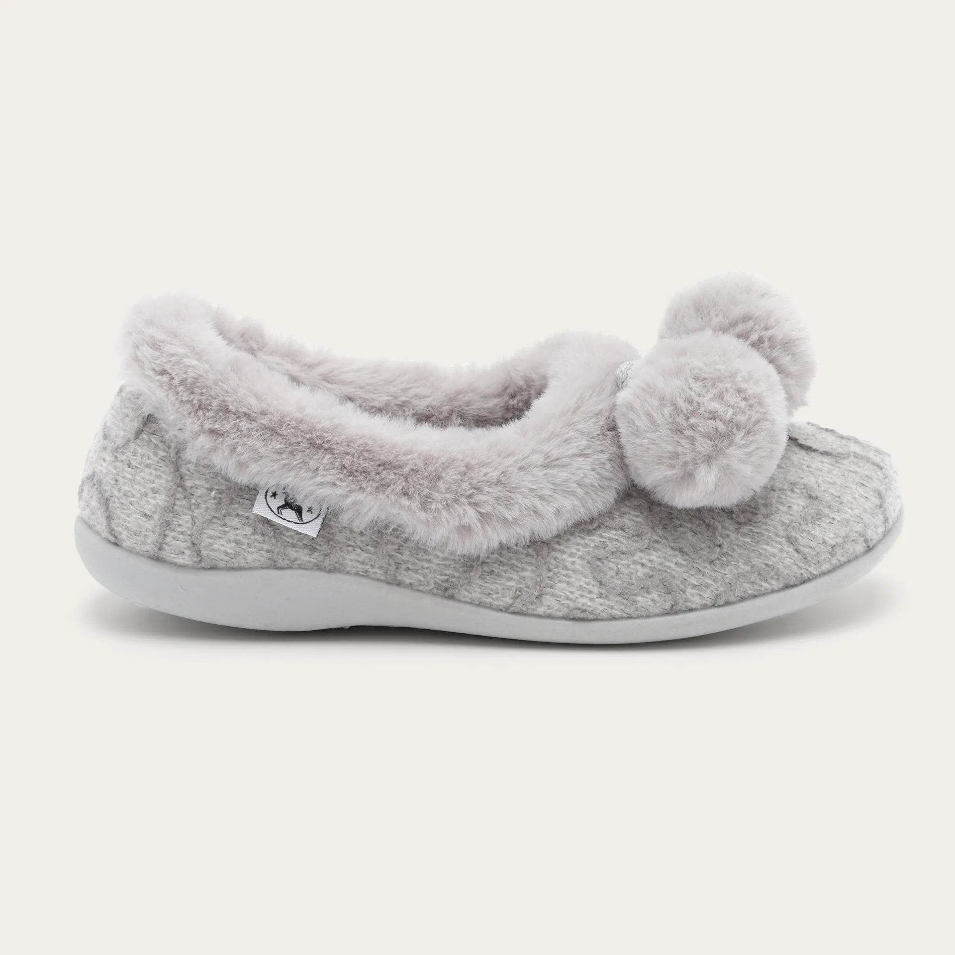 נעל דולי משובץ אפור 1004 - נאות ישראל