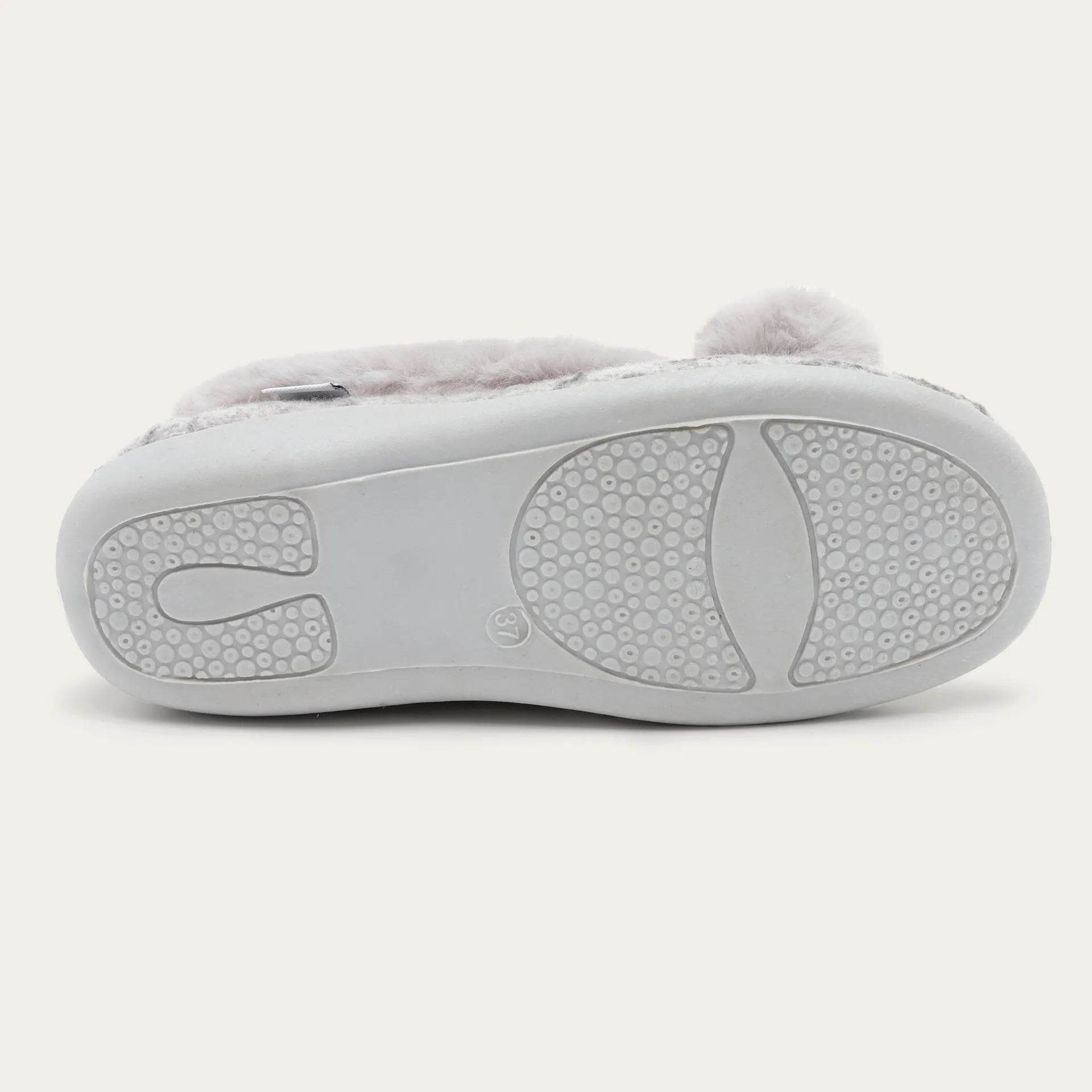 נעל דולי משובץ אפור 1004 - נאות ישראל