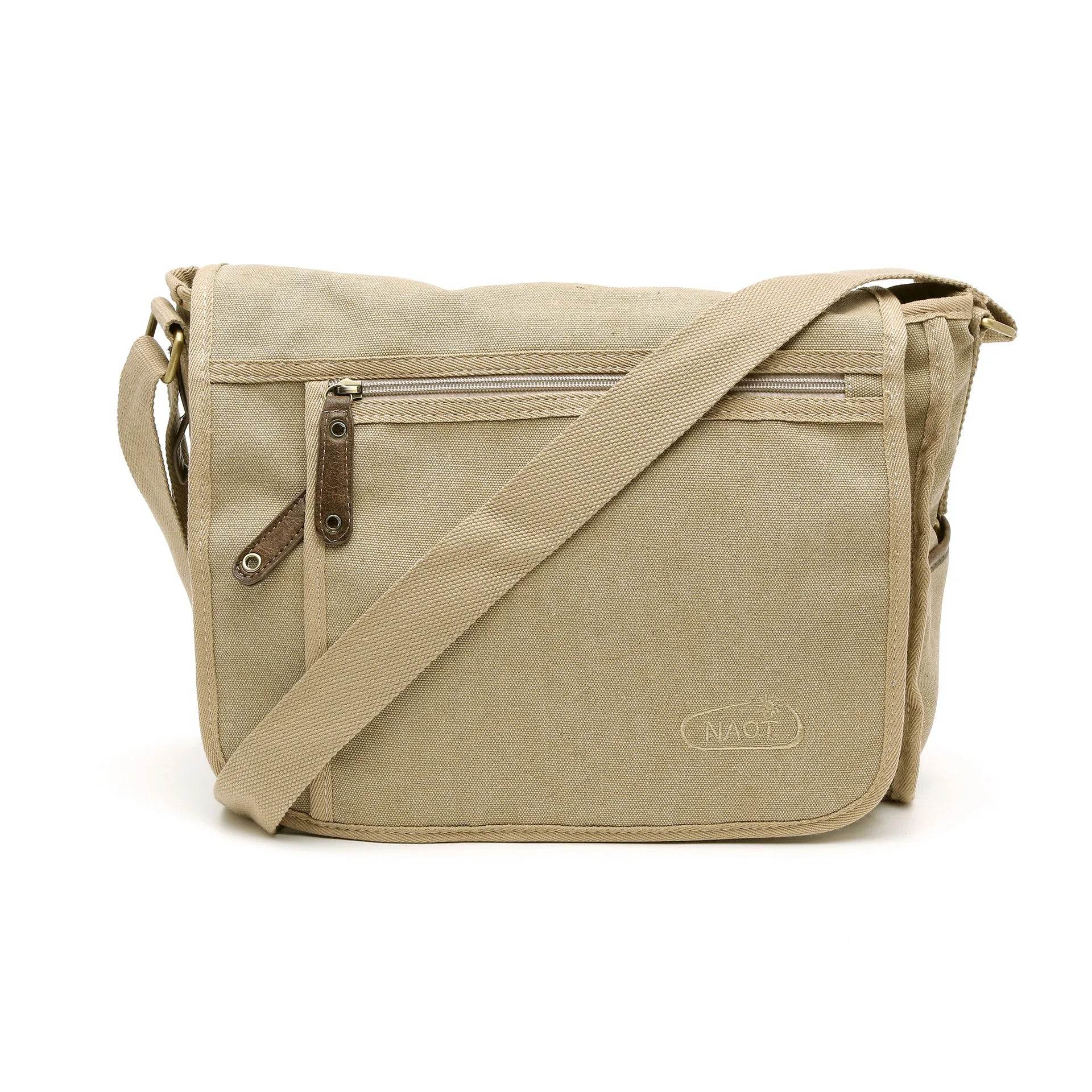 נעל תיק קנבס לנשים 11929 חום - נאות ישראל