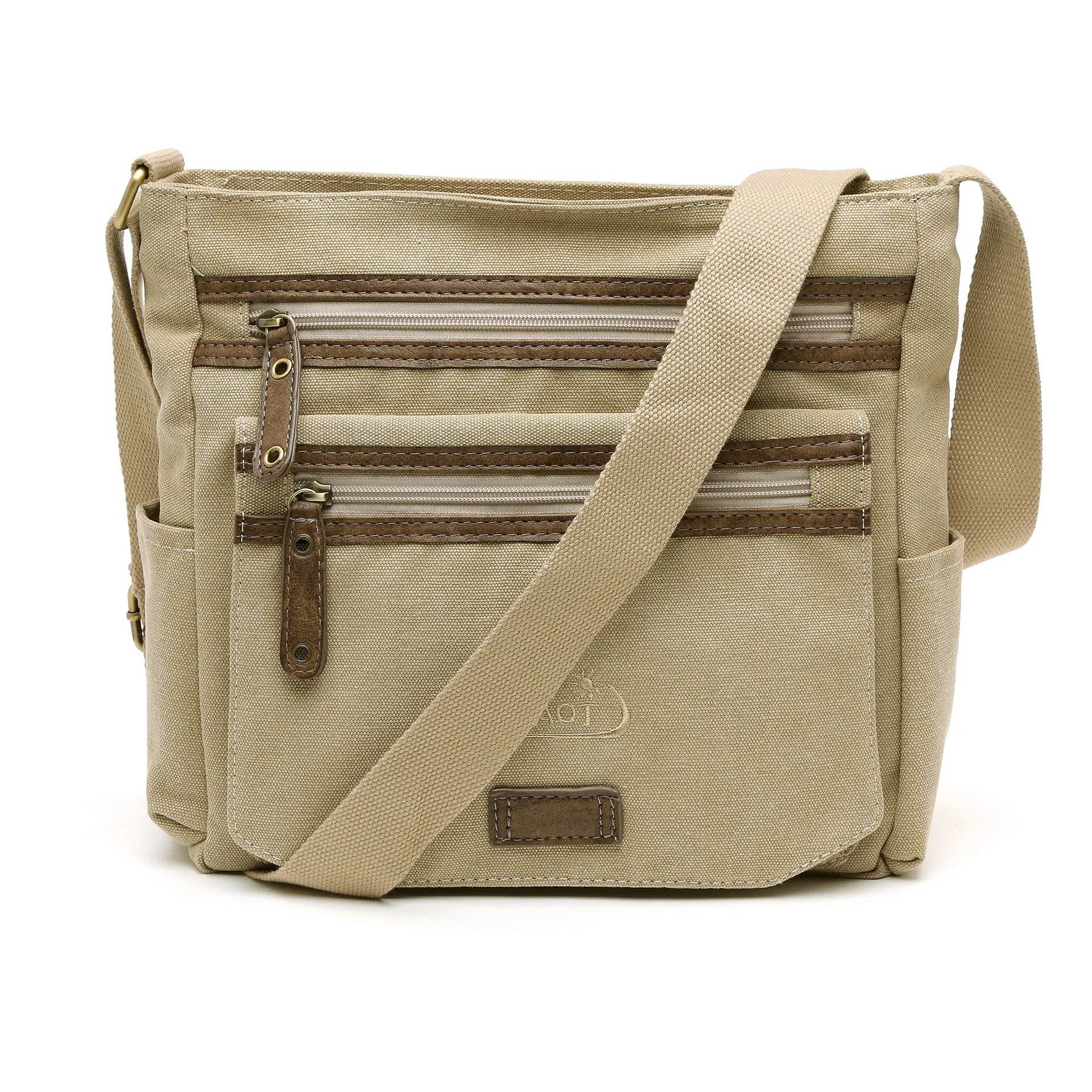 נעל תיק קנבס 62005 שחור/חום - נאות ישראל