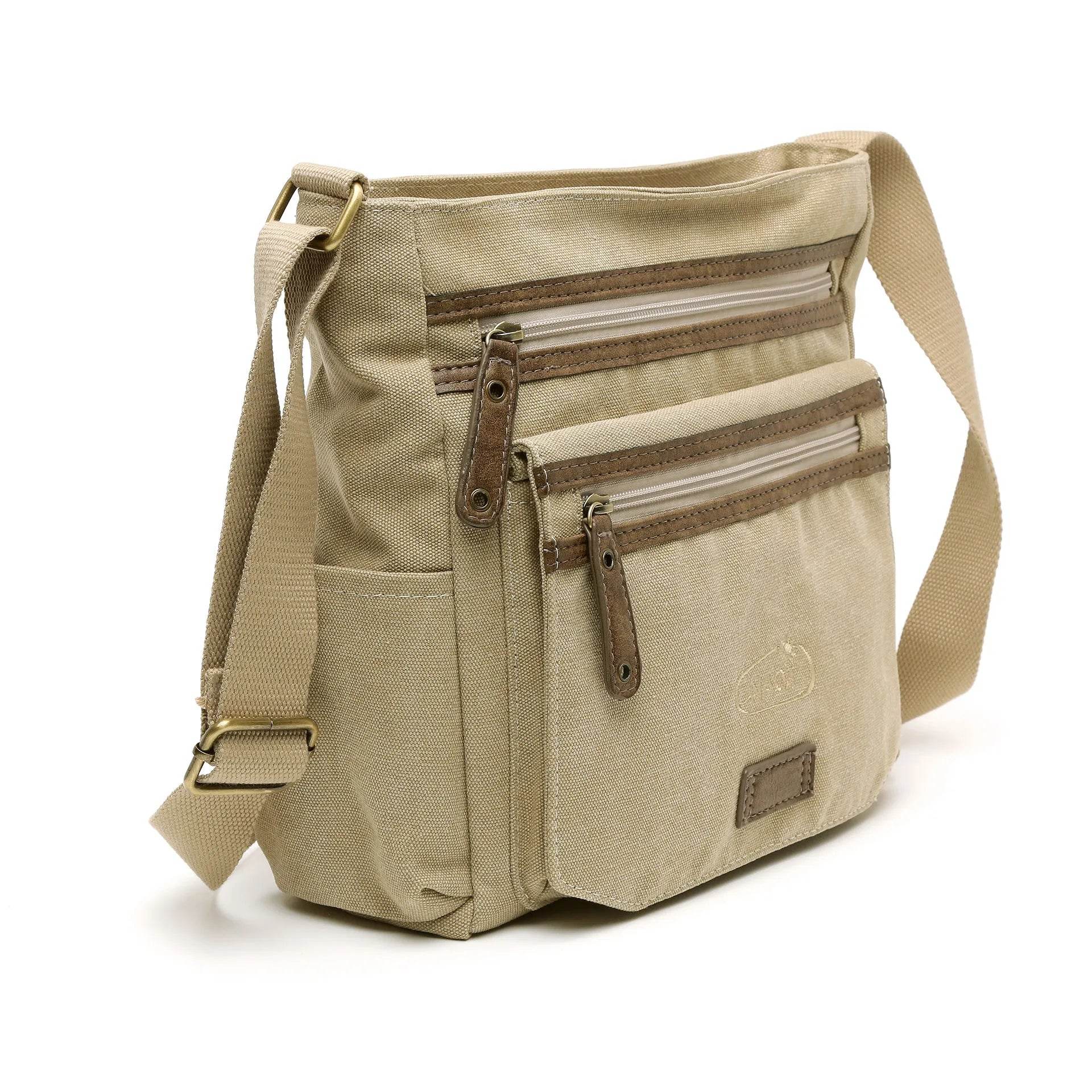 נעל תיק קנבס 62005 שחור/חום - נאות ישראל