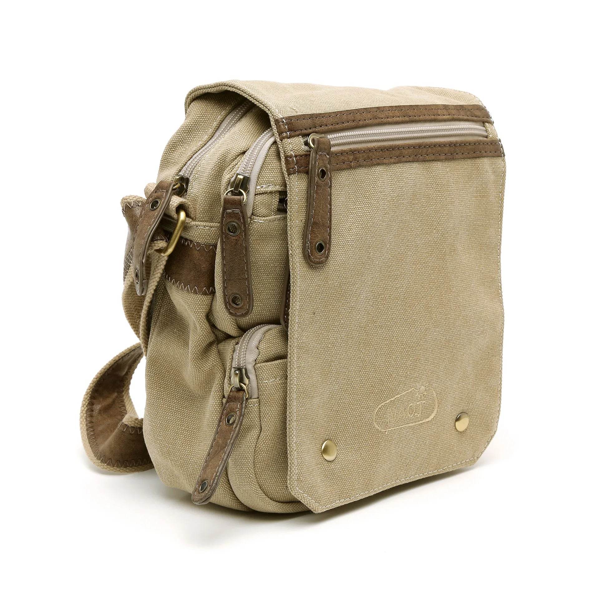 נעל תיק קנבס שחור/חום - נאות ישראל