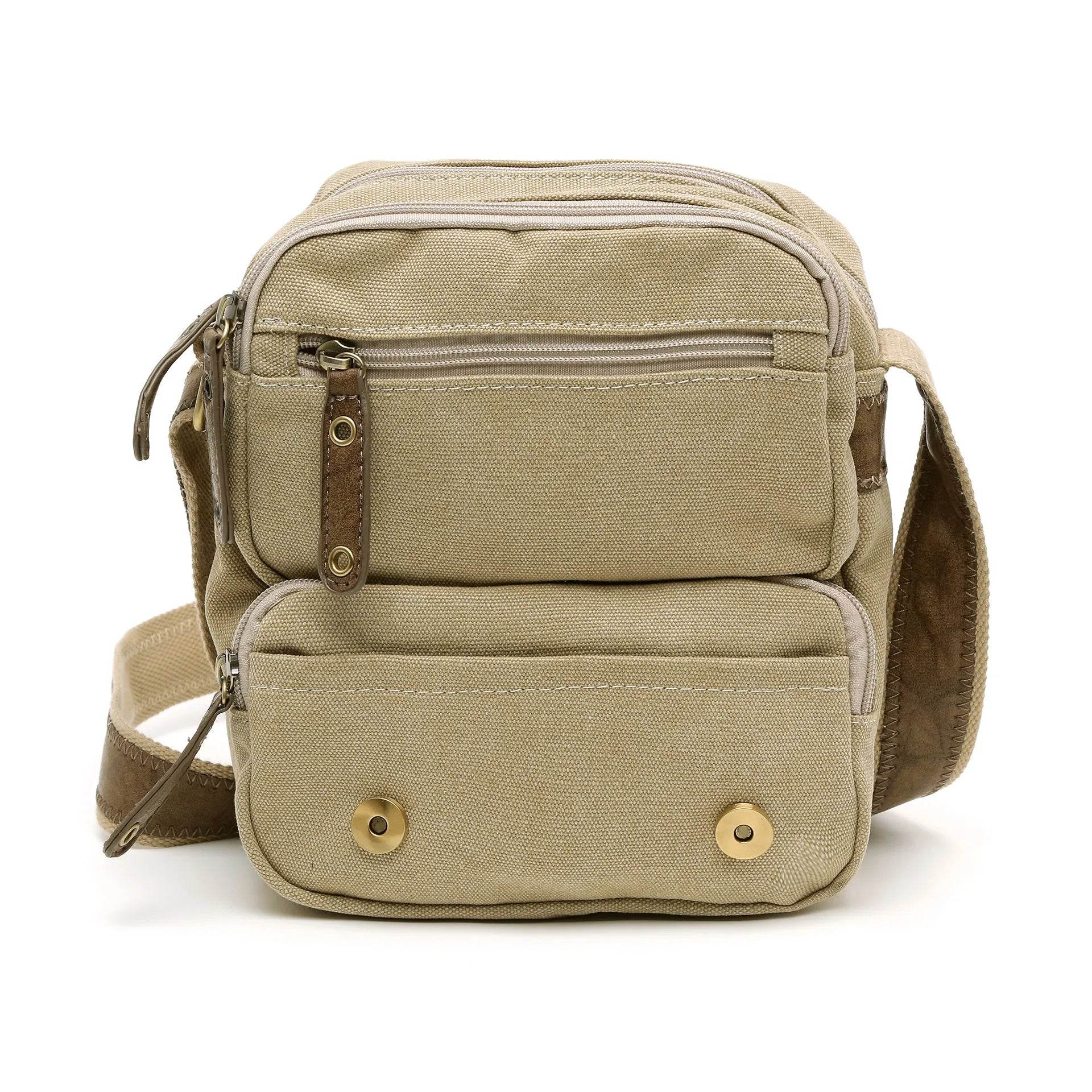 נעל תיק קנבס שחור/חום - נאות ישראל