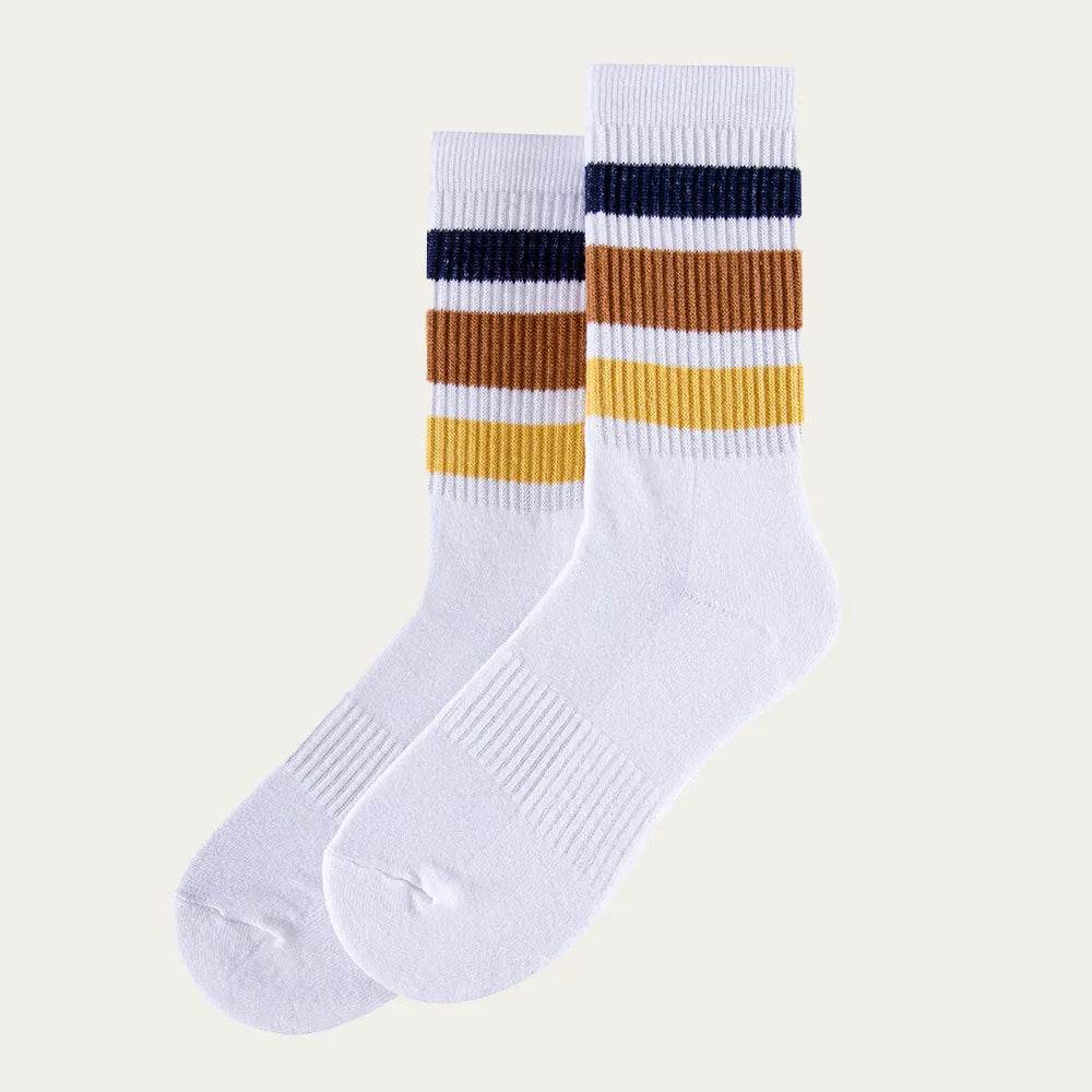 נעל גרב מגבת שני פסים גברים חום - נאות ישראל