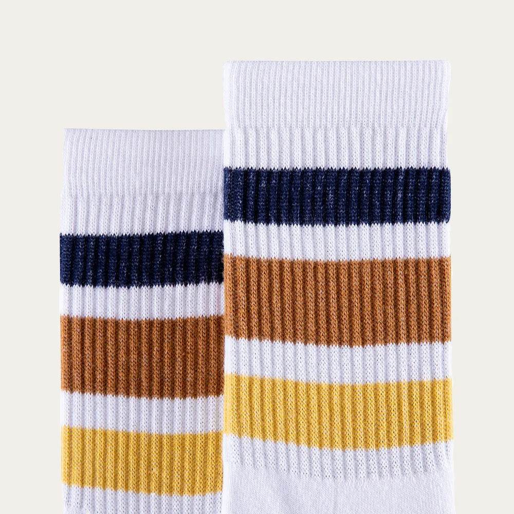 נעל גרב מגבת שני פסים גברים חום - נאות ישראל