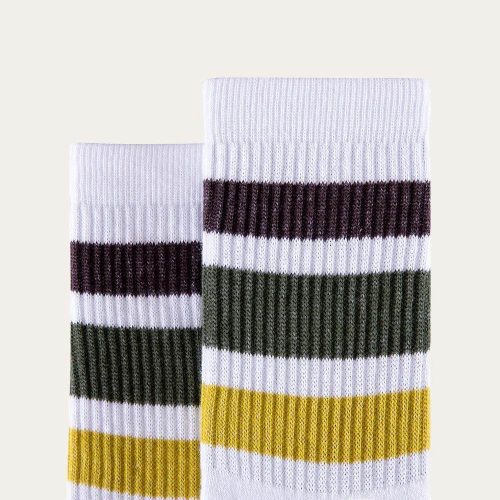 נעל גרב מגבת שני פסים גברים ירוק 501 - נאות ישראל