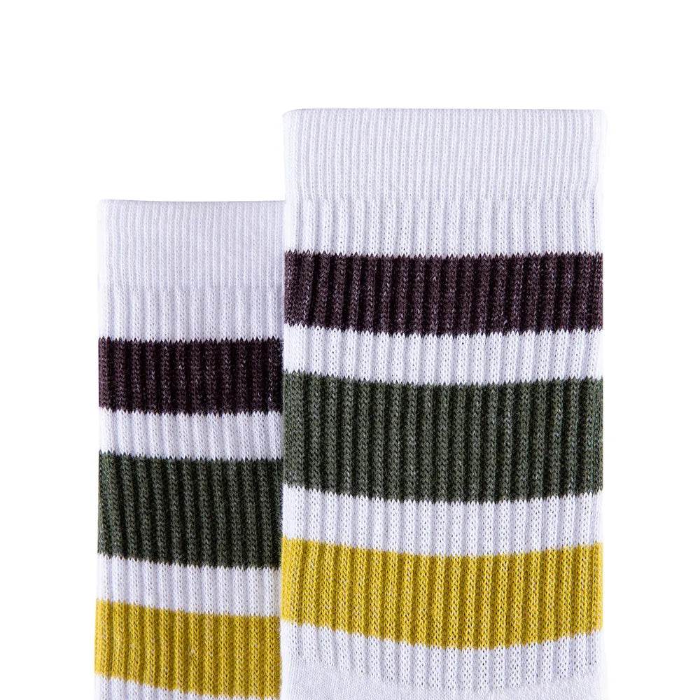 נעל גרב מגבת שני פסים גברים ירוק 501 - נאות ישראל