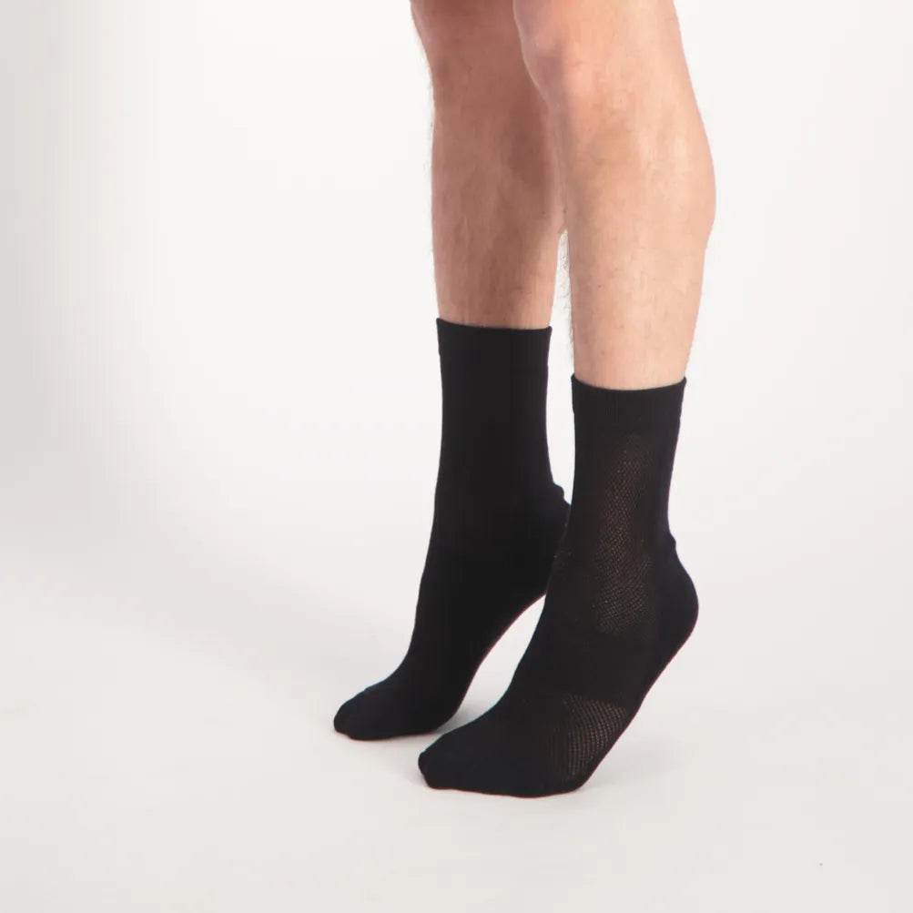 נעל גרב במבו 1/4 שחור 1001 - נאות ישראל