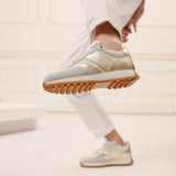 נעל סאנסט לבן זהב וזהב אדום - נאות ישראל